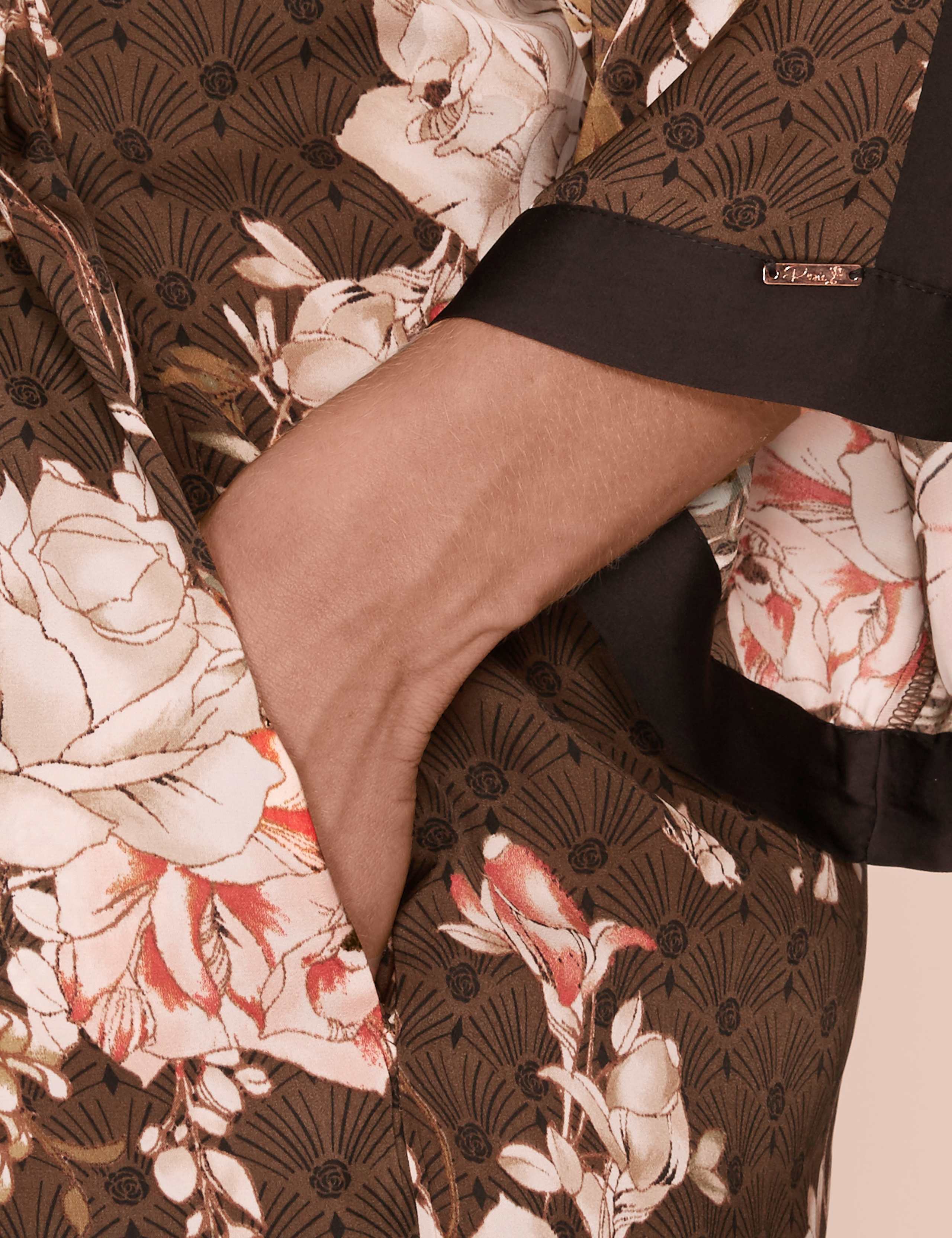 Satin Floral Print Dressing Gown 4 of 6