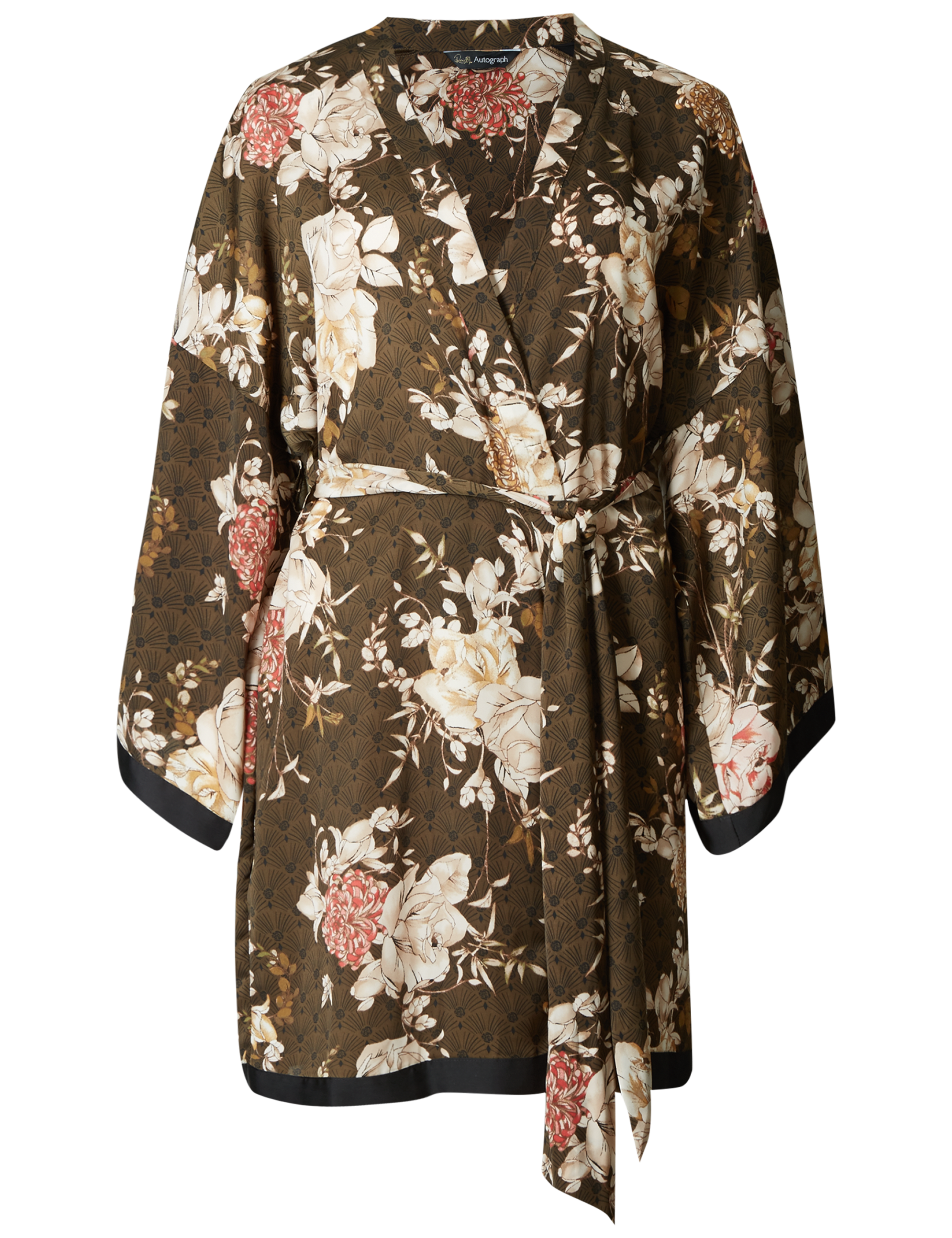 Satin Floral Print Dressing Gown 5 of 6