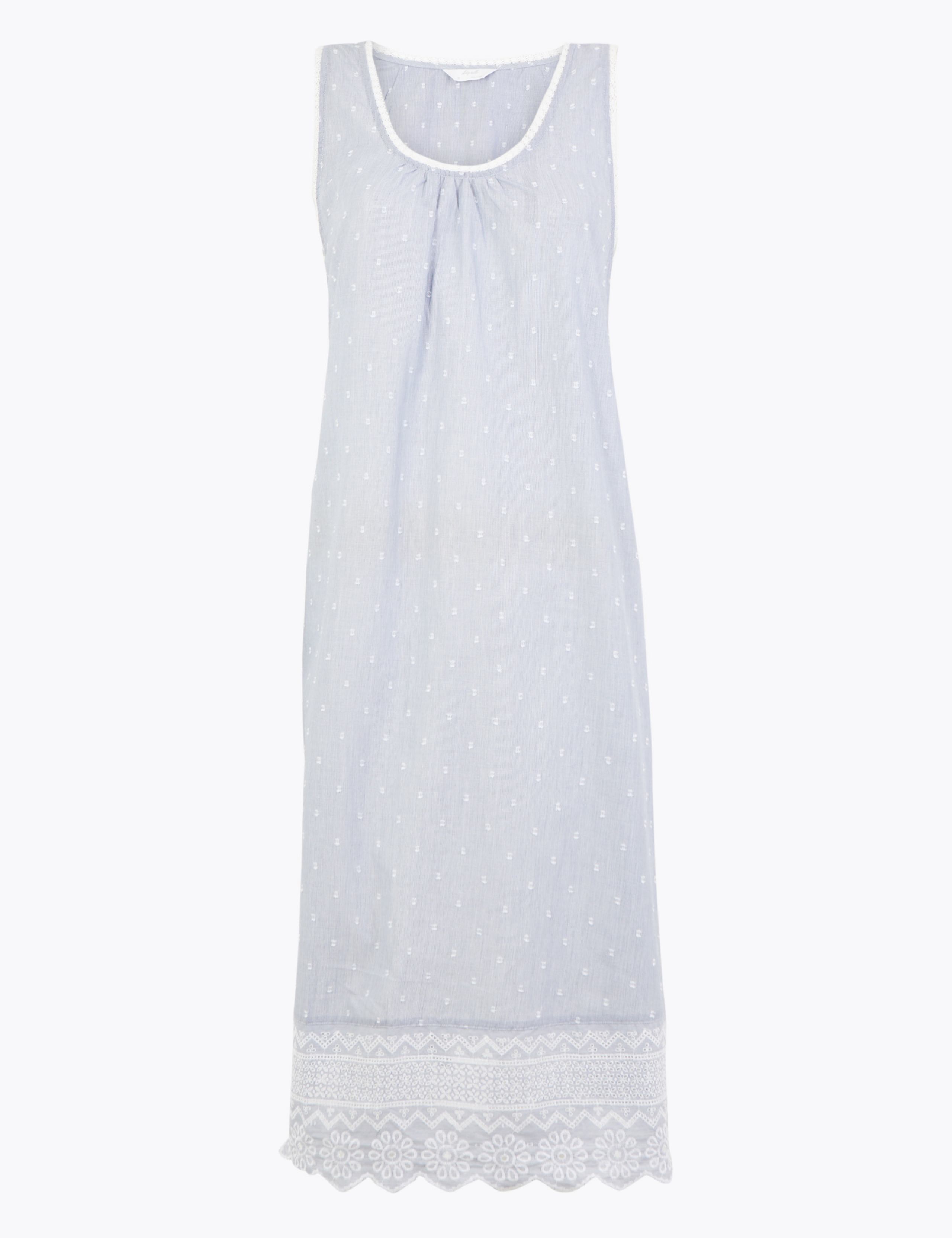 Pure Cotton Embroidered Nightdress 2 of 4