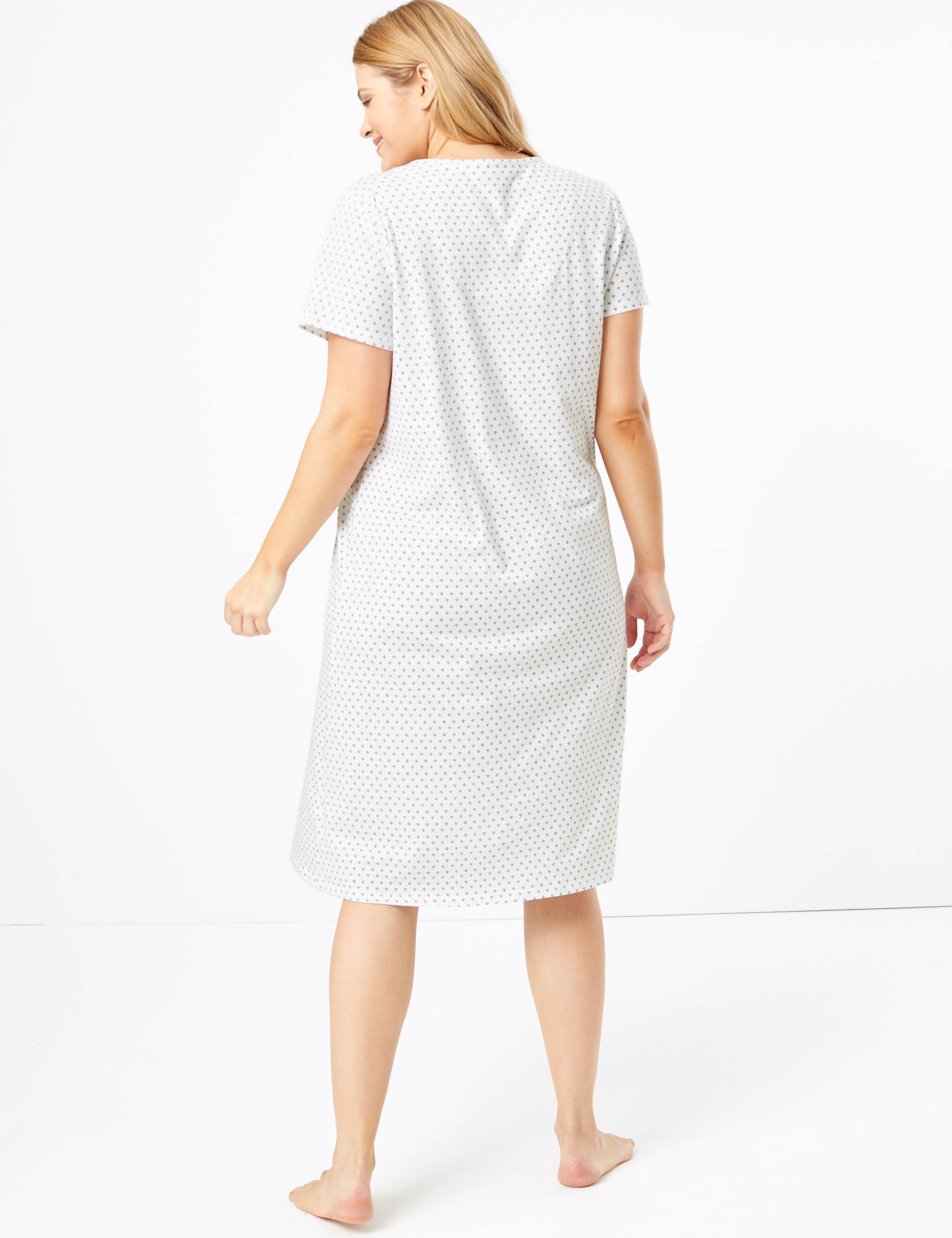 Cool Comfort™ Geometric Print Nightdress 4 of 4