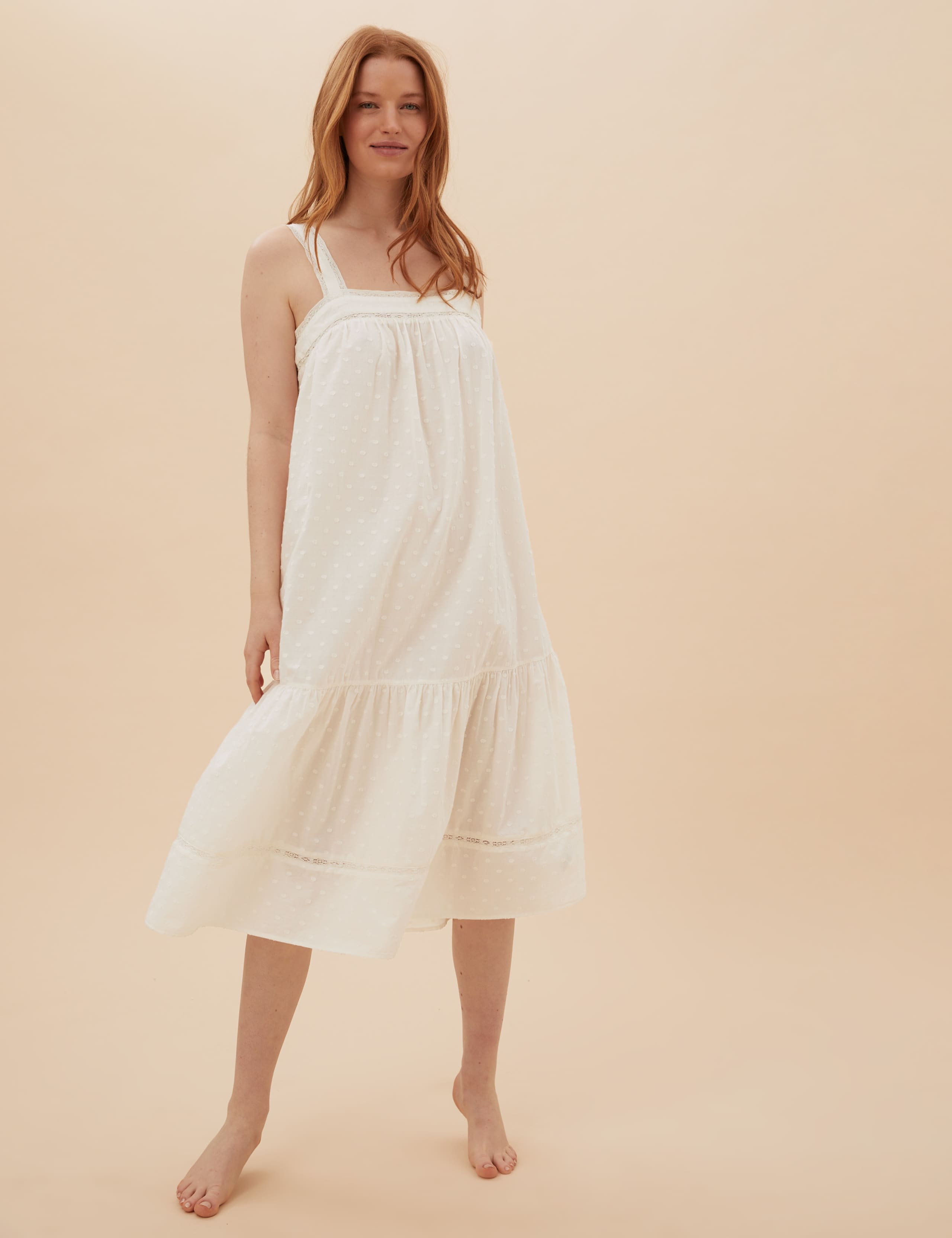 Pure Cotton Dobby Nightdress 3 of 4