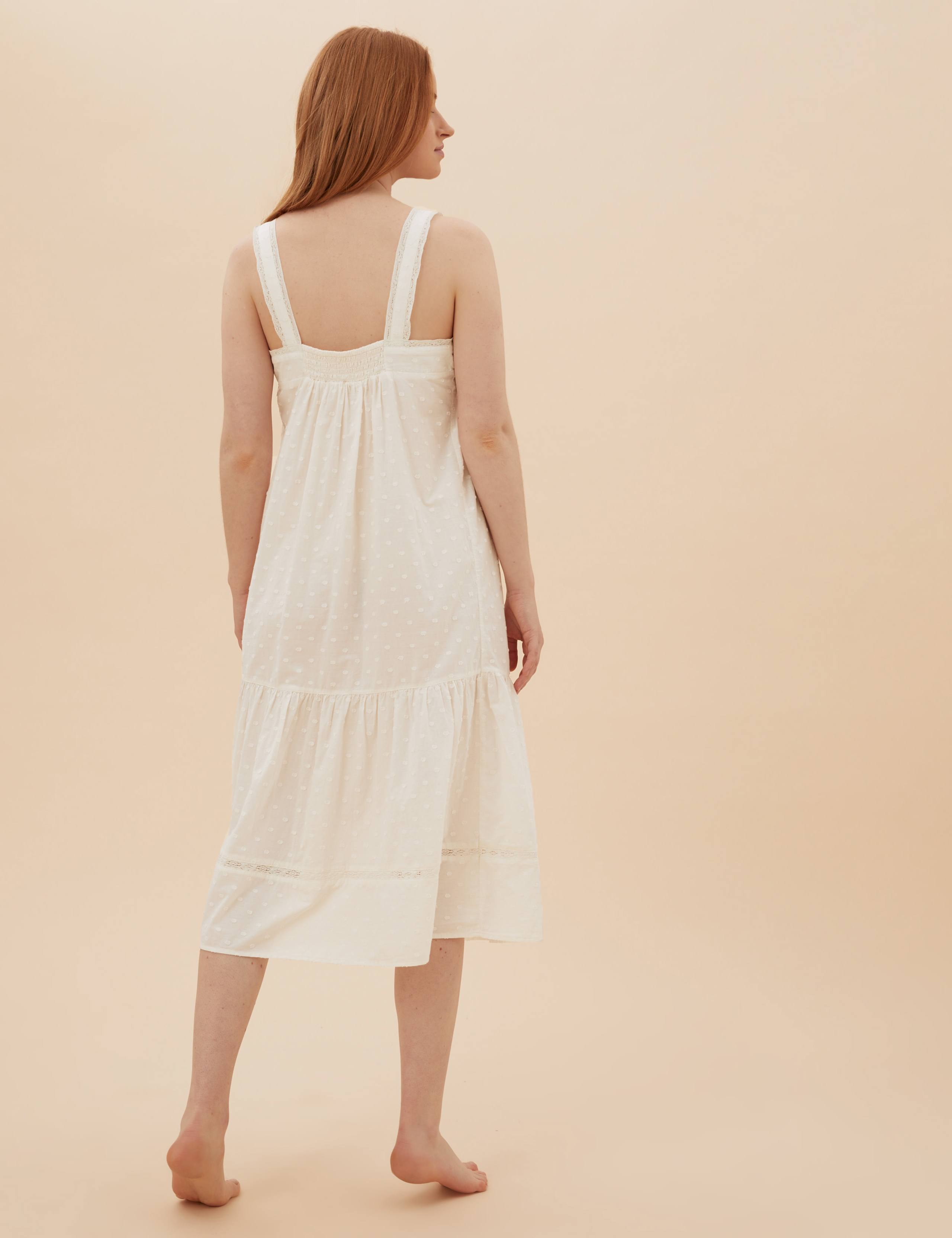 Pure Cotton Dobby Nightdress 4 of 4