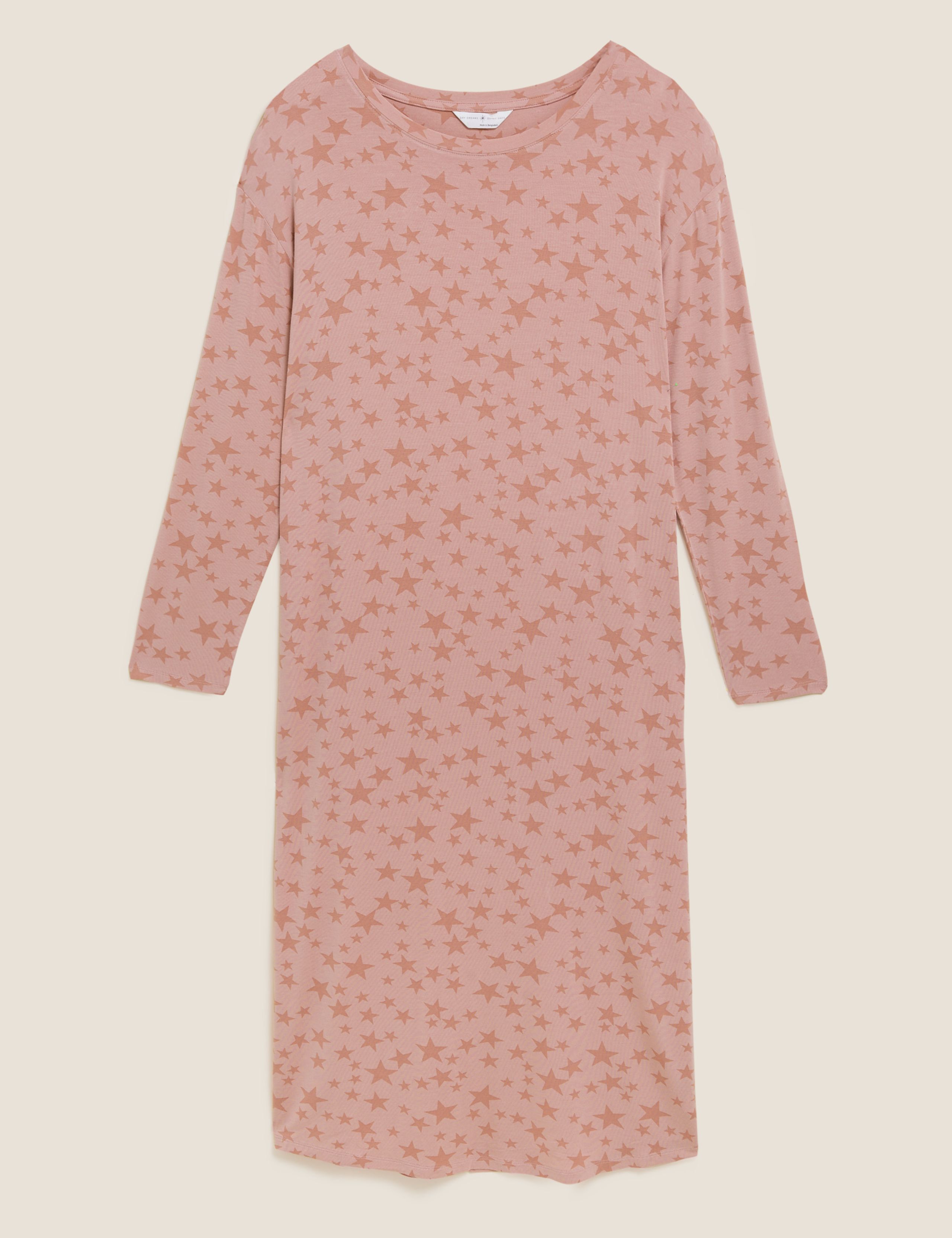 Star Print Long Nightdress 2 of 5