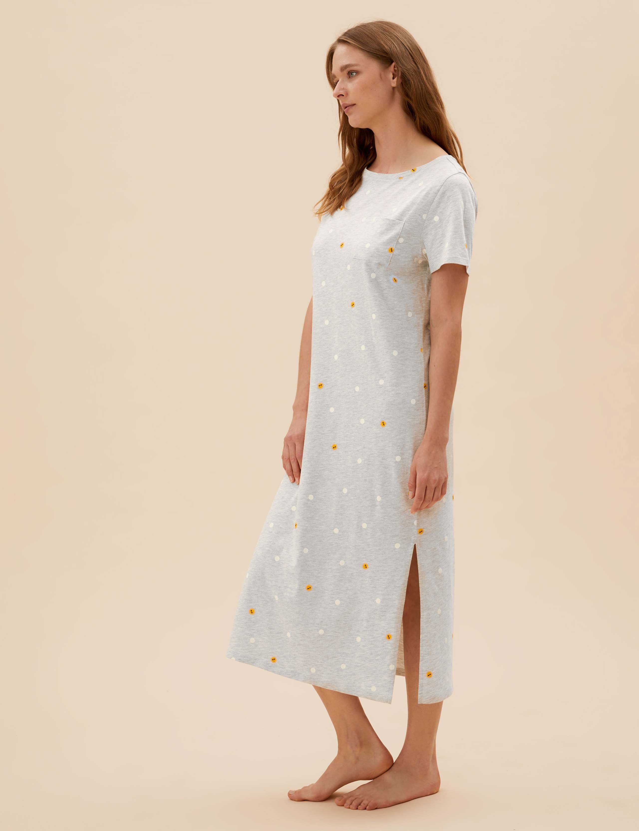 Cotton Long Nightdress 1 of 4