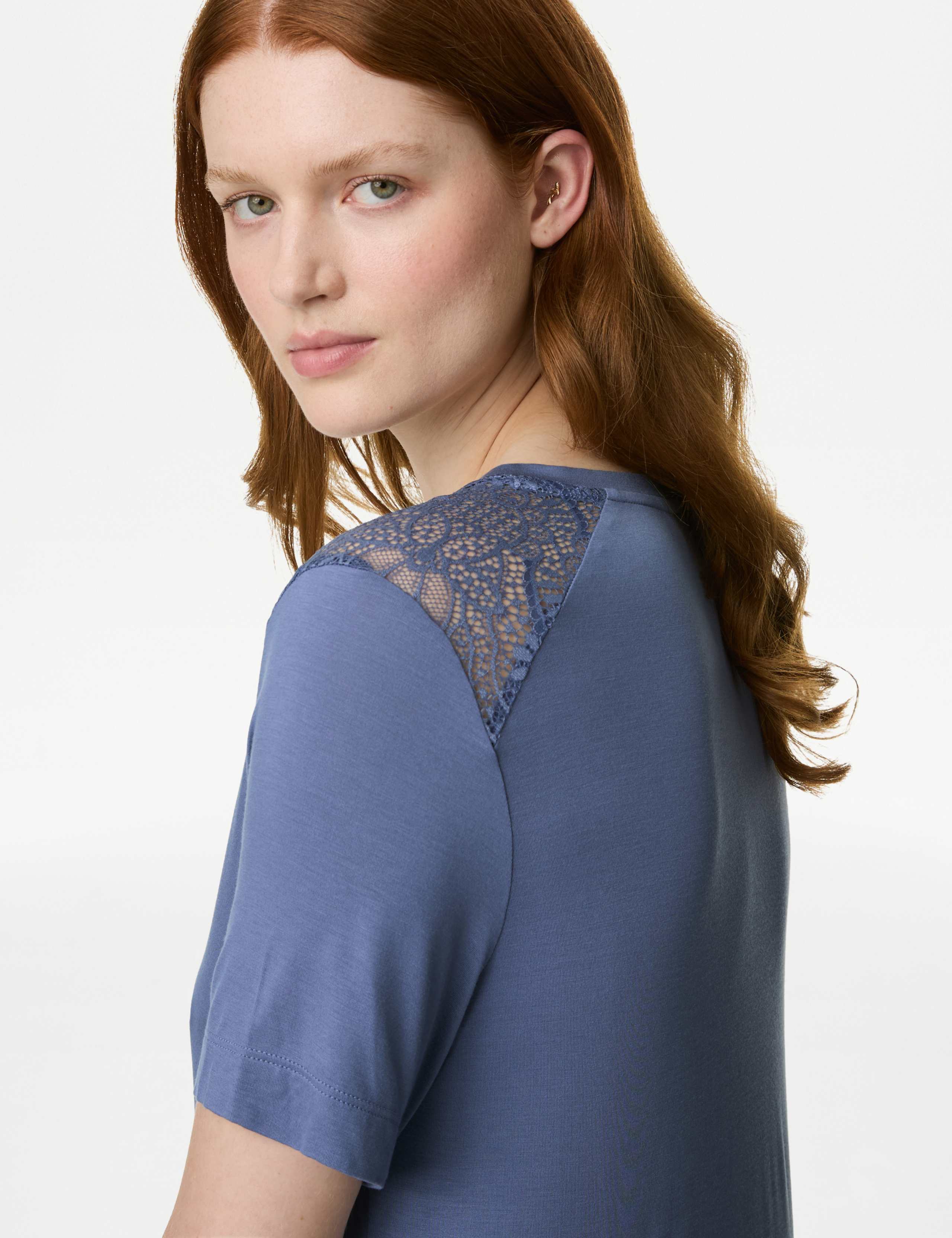 Body Soft™ Lace Trim Nightdress 3 of 4