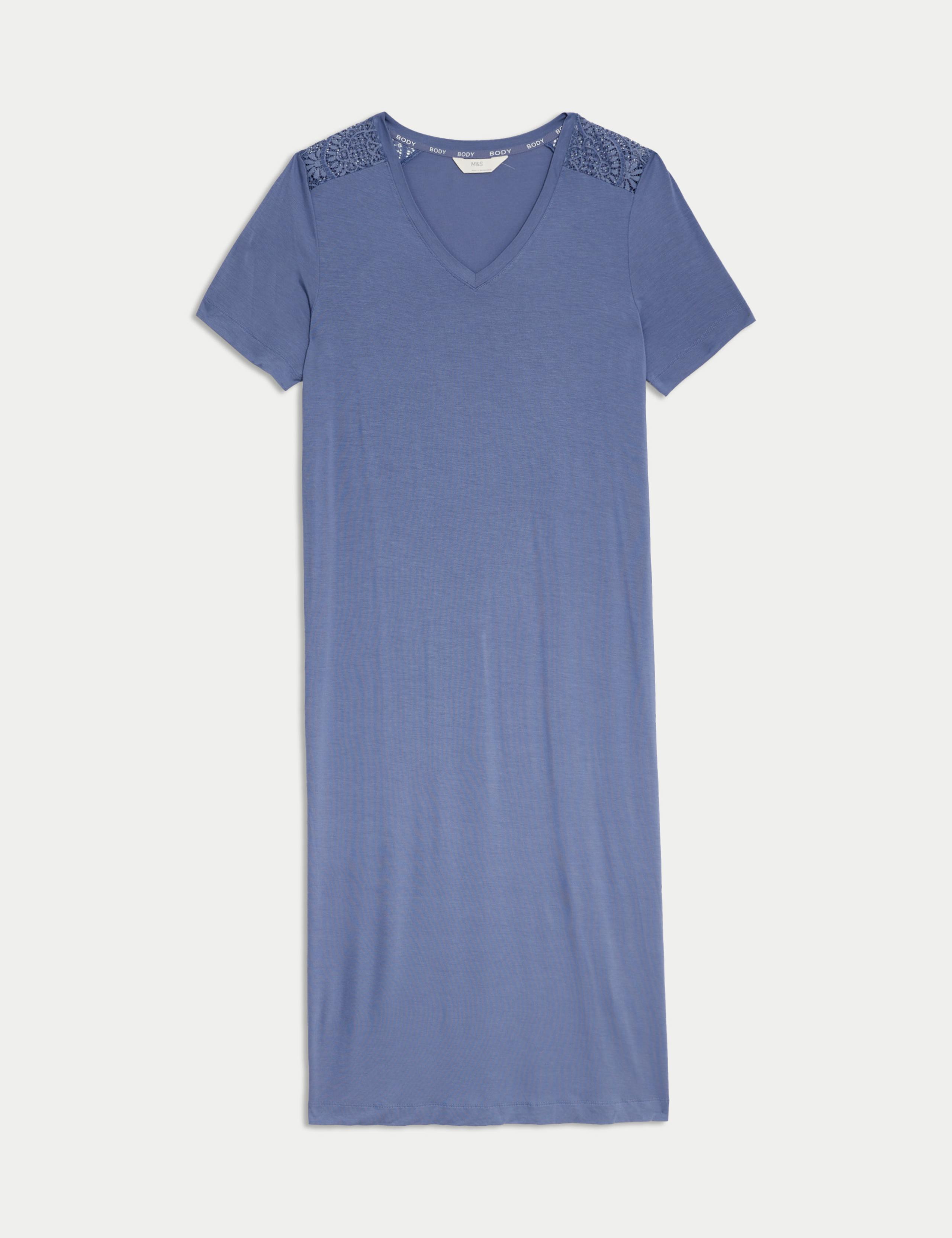 Body Soft™ Lace Trim Nightdress 2 of 4