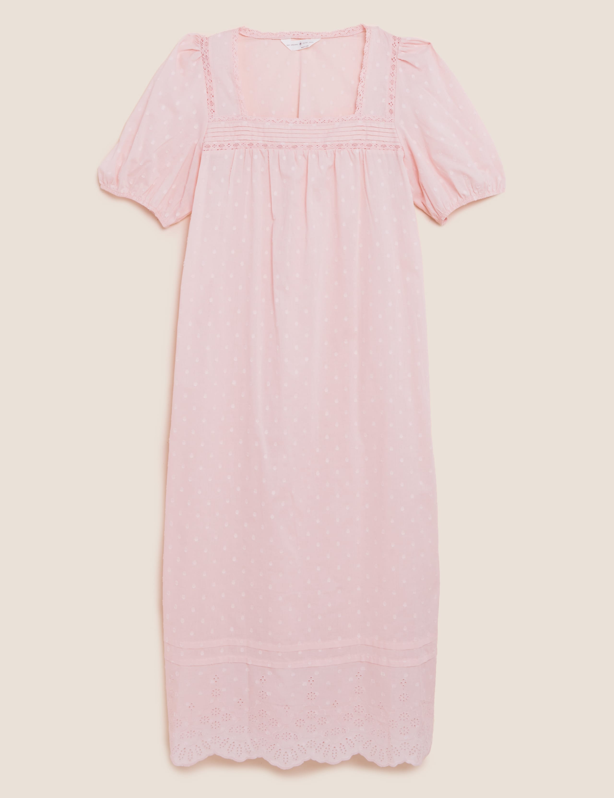 Pure Cotton Dobby Nightdress 2 of 5