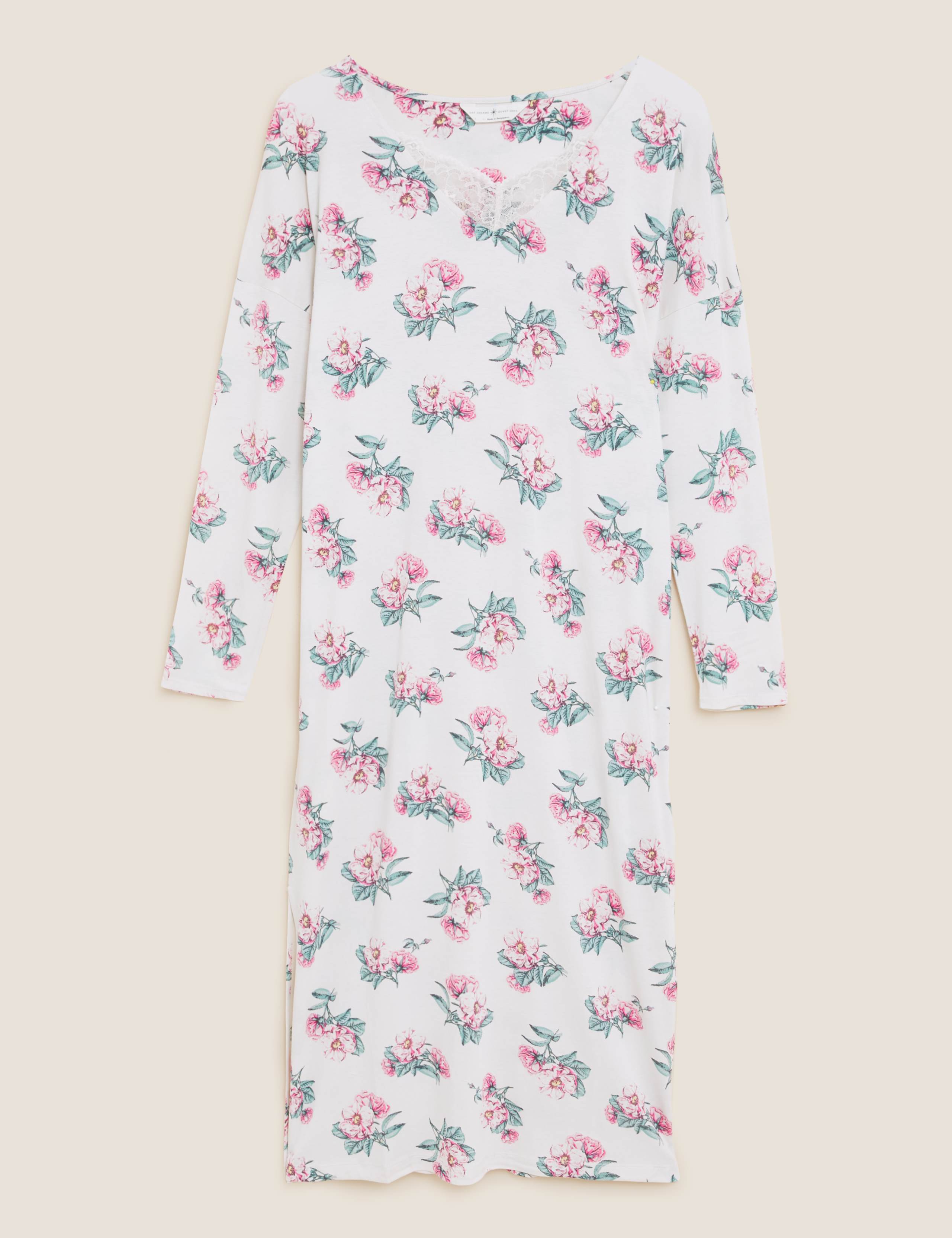 Cotton Modal Floral Long Nightdress 2 of 4