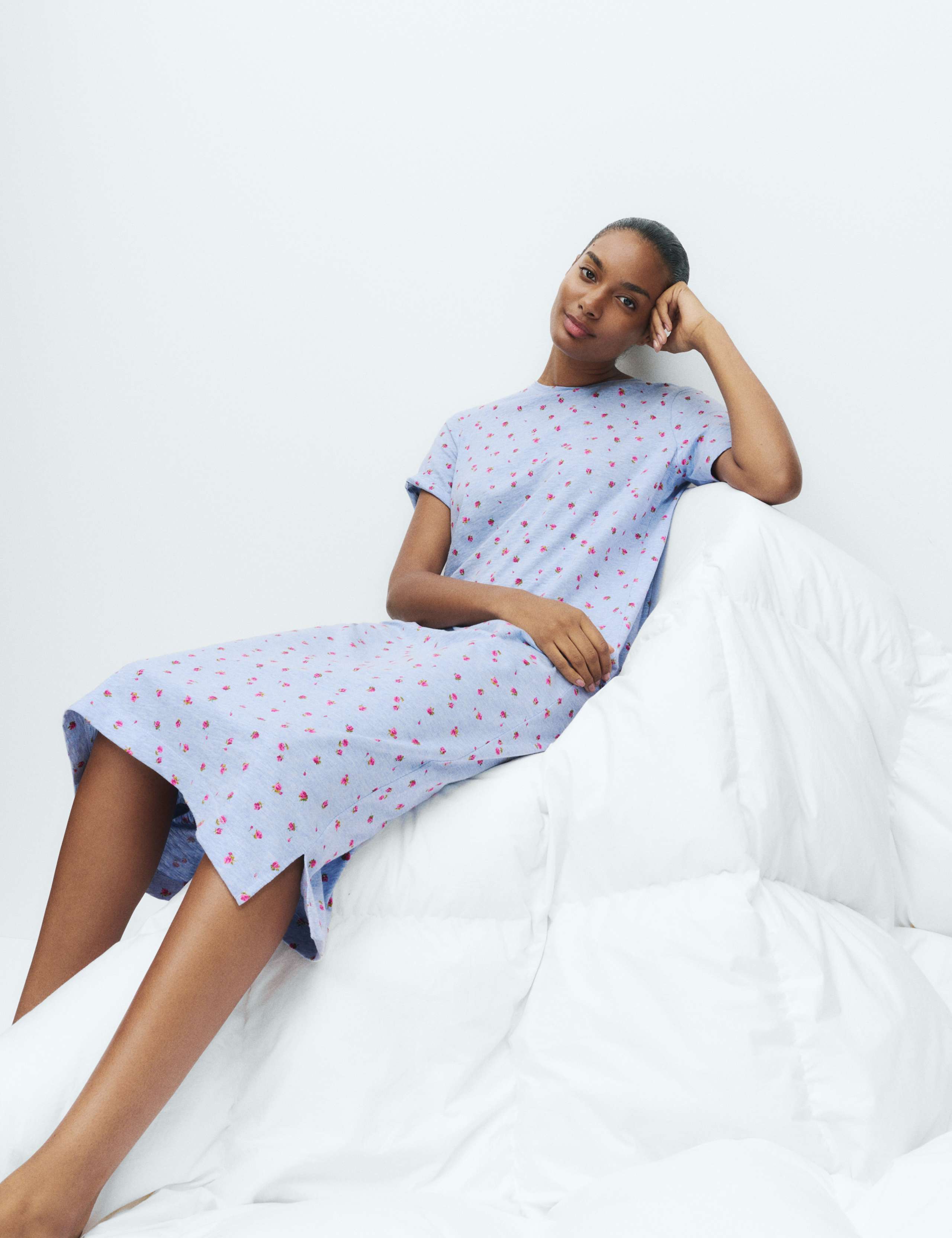 Cool Comfort™ Printed Long Nightdress 1 of 4