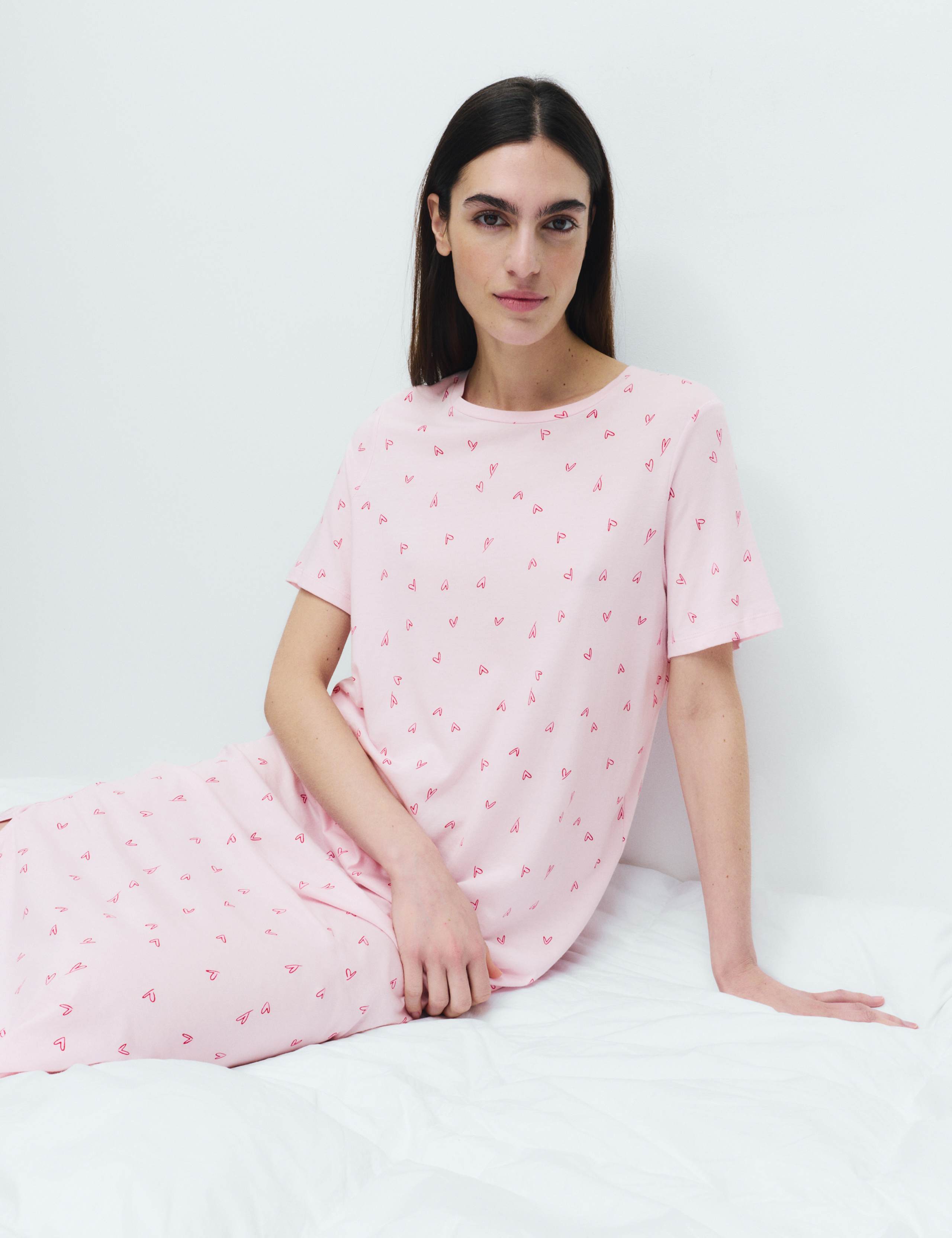 Cotton Modal Printed Nightdress 3 of 4