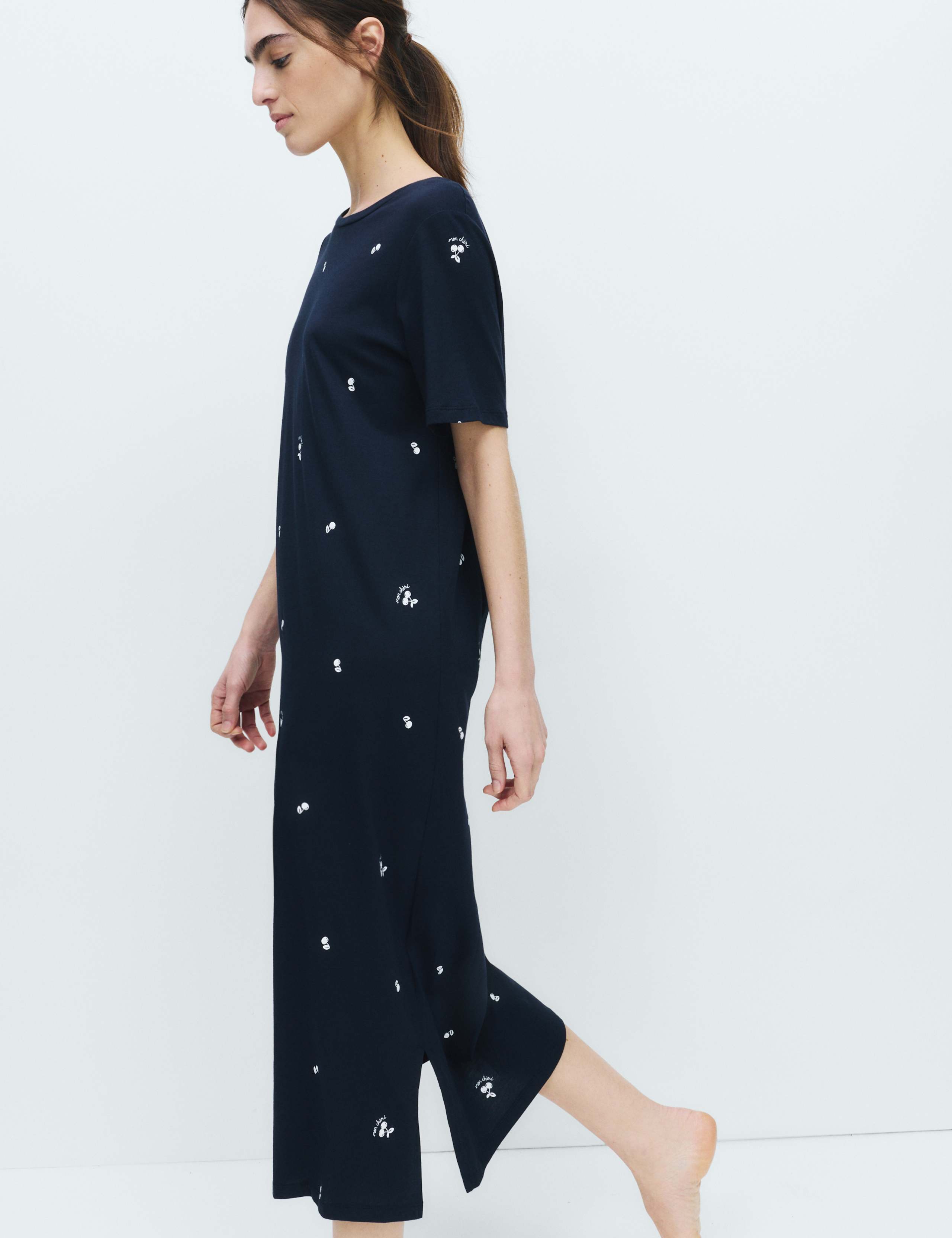 Cotton Modal Printed Nightdress 2 of 5