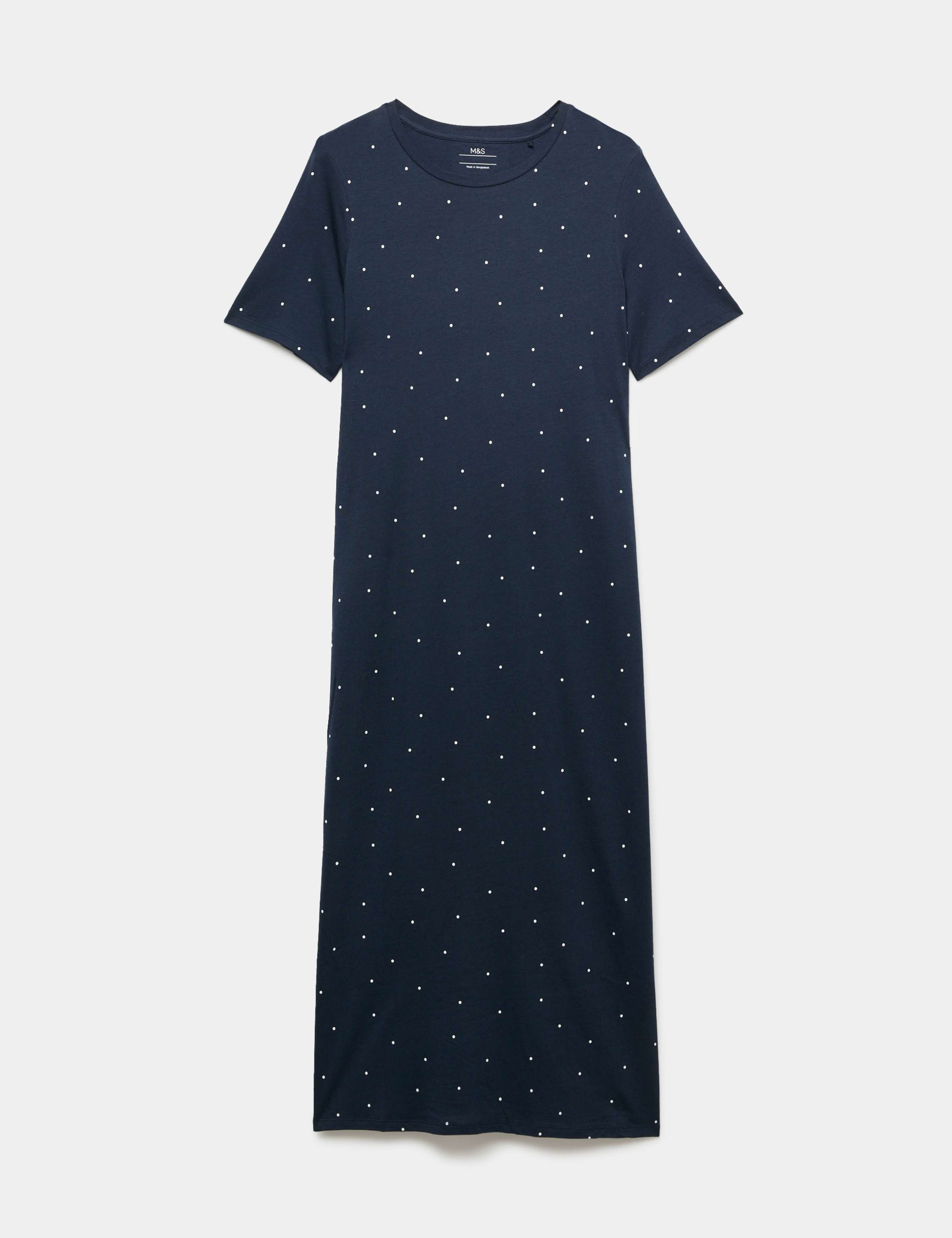Cotton Modal Printed Long Nightdress 2 of 5