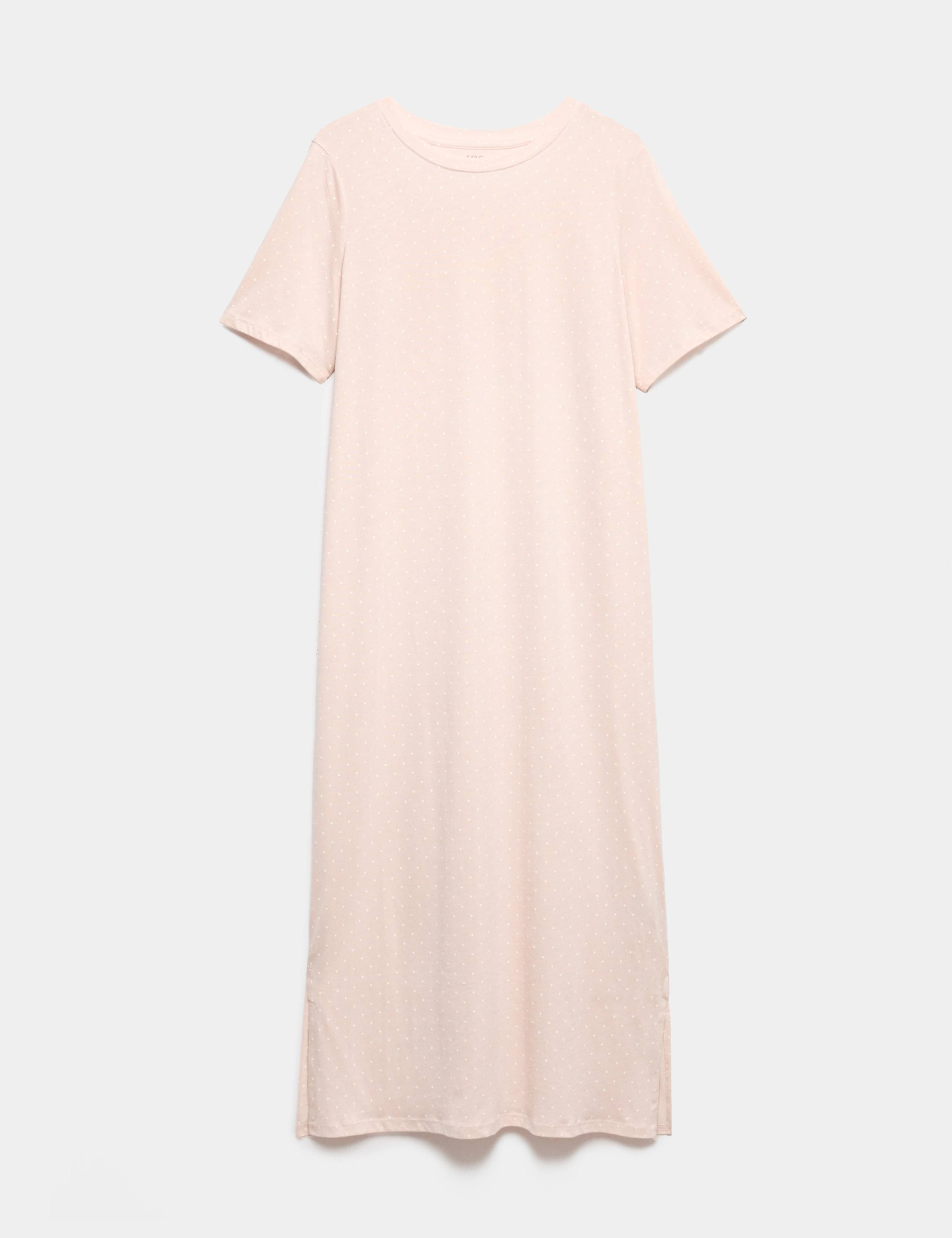 Cotton Modal Printed Long Nightdress 2 of 5
