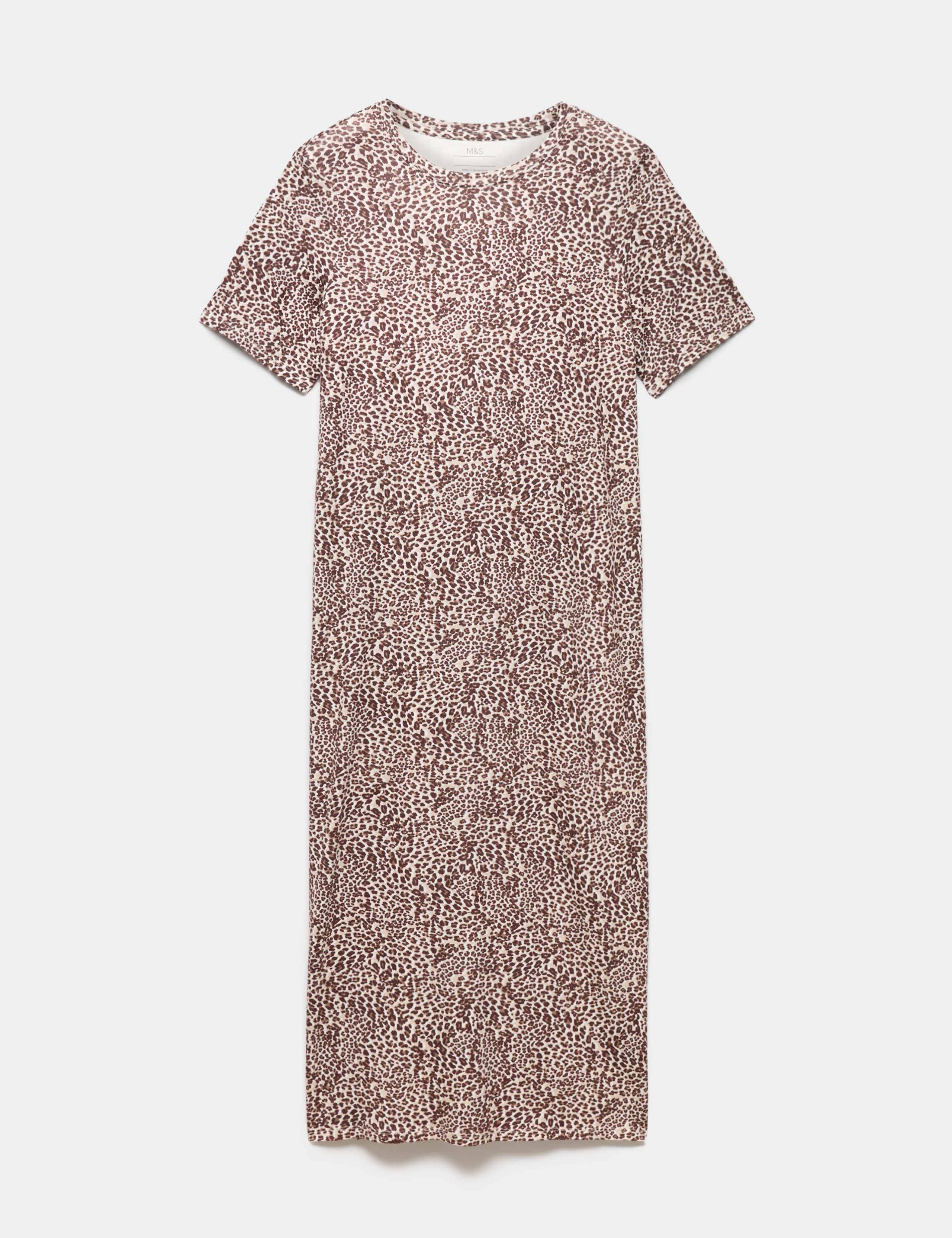 Cotton Modal Printed Long Nightdress 2 of 5