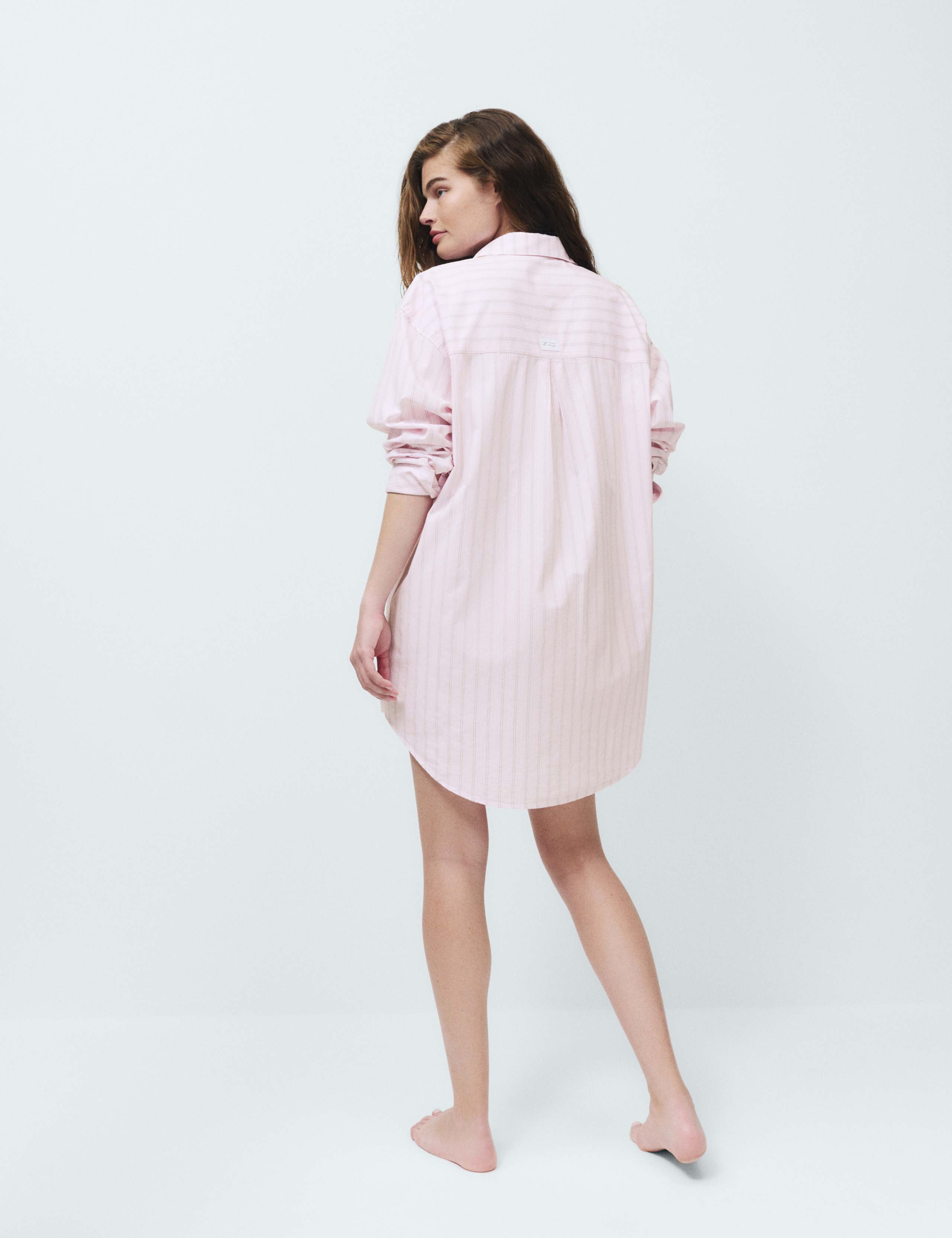 Pure Cotton Striped Nightshirt 5 of 6