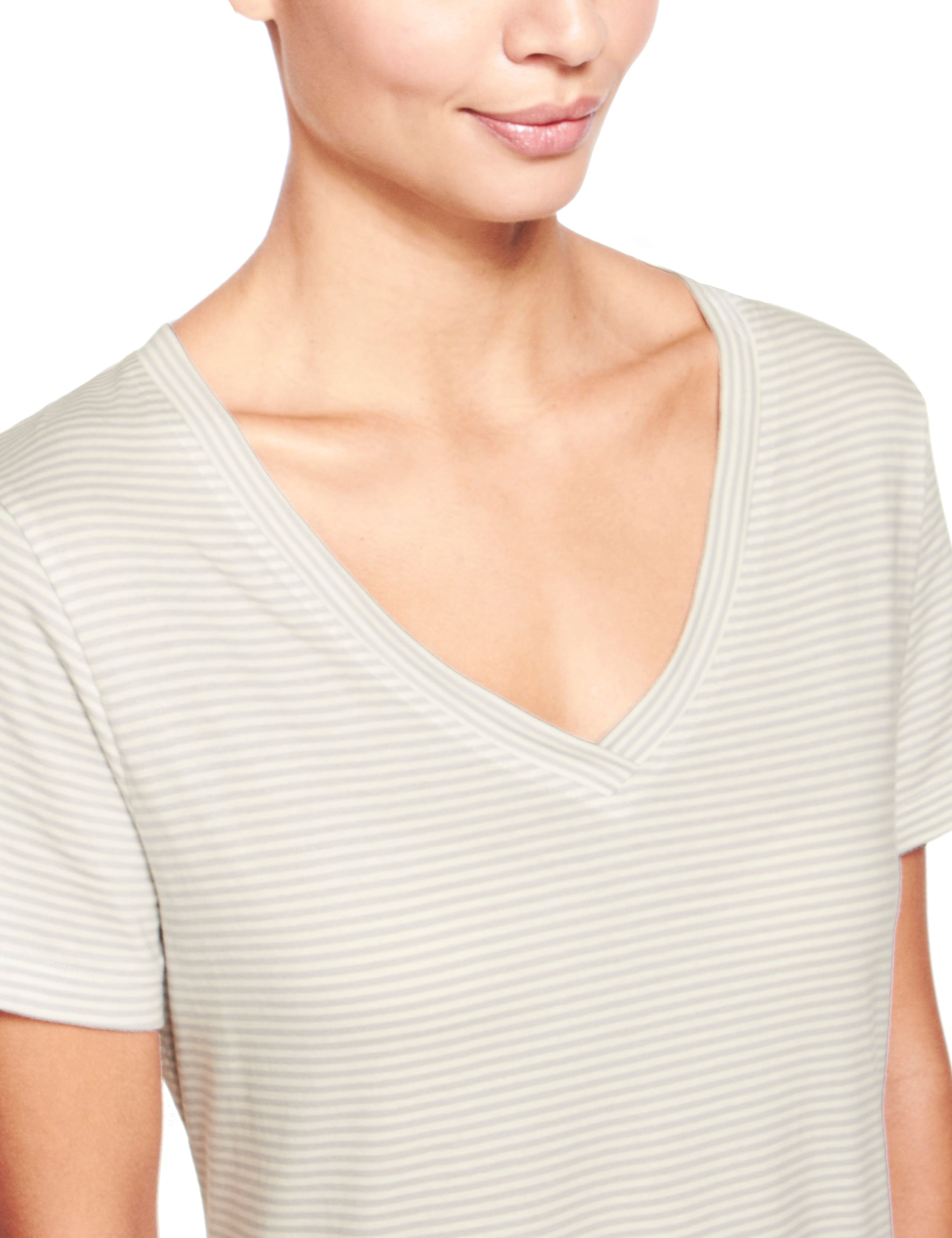 Pure Cotton Striped Long Nightdress with Cool Comfort™ Technology 4 of 4