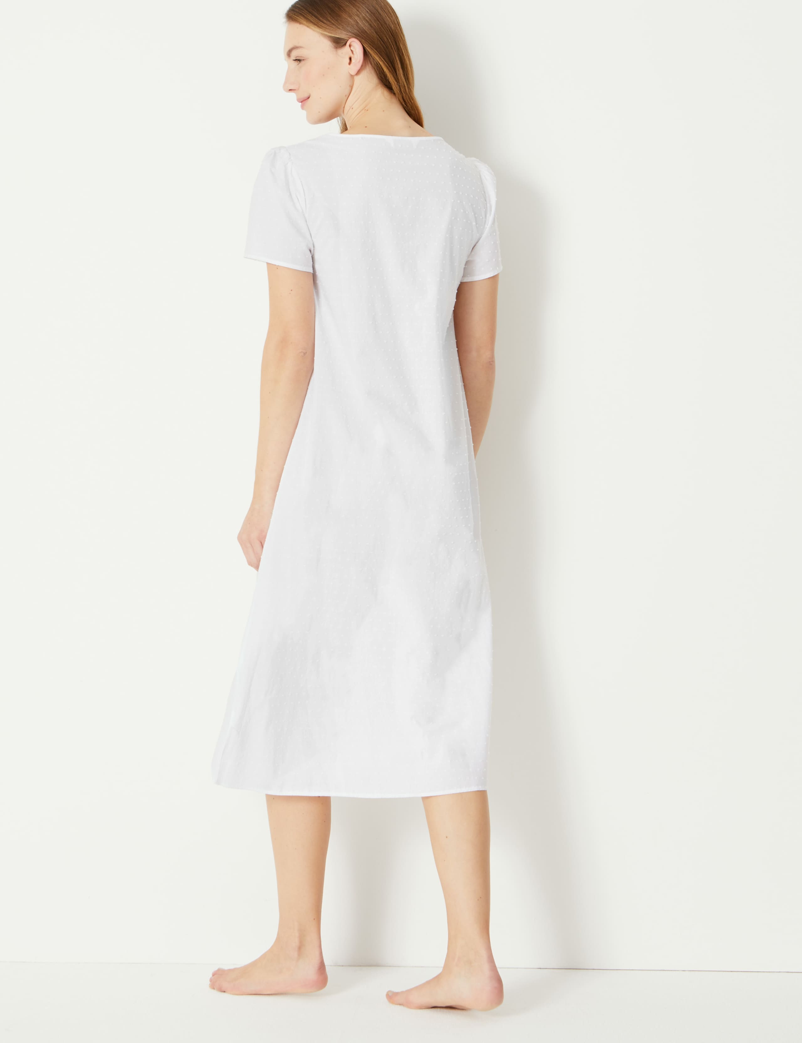 Pure Cotton Dobby Nightdress 4 of 4