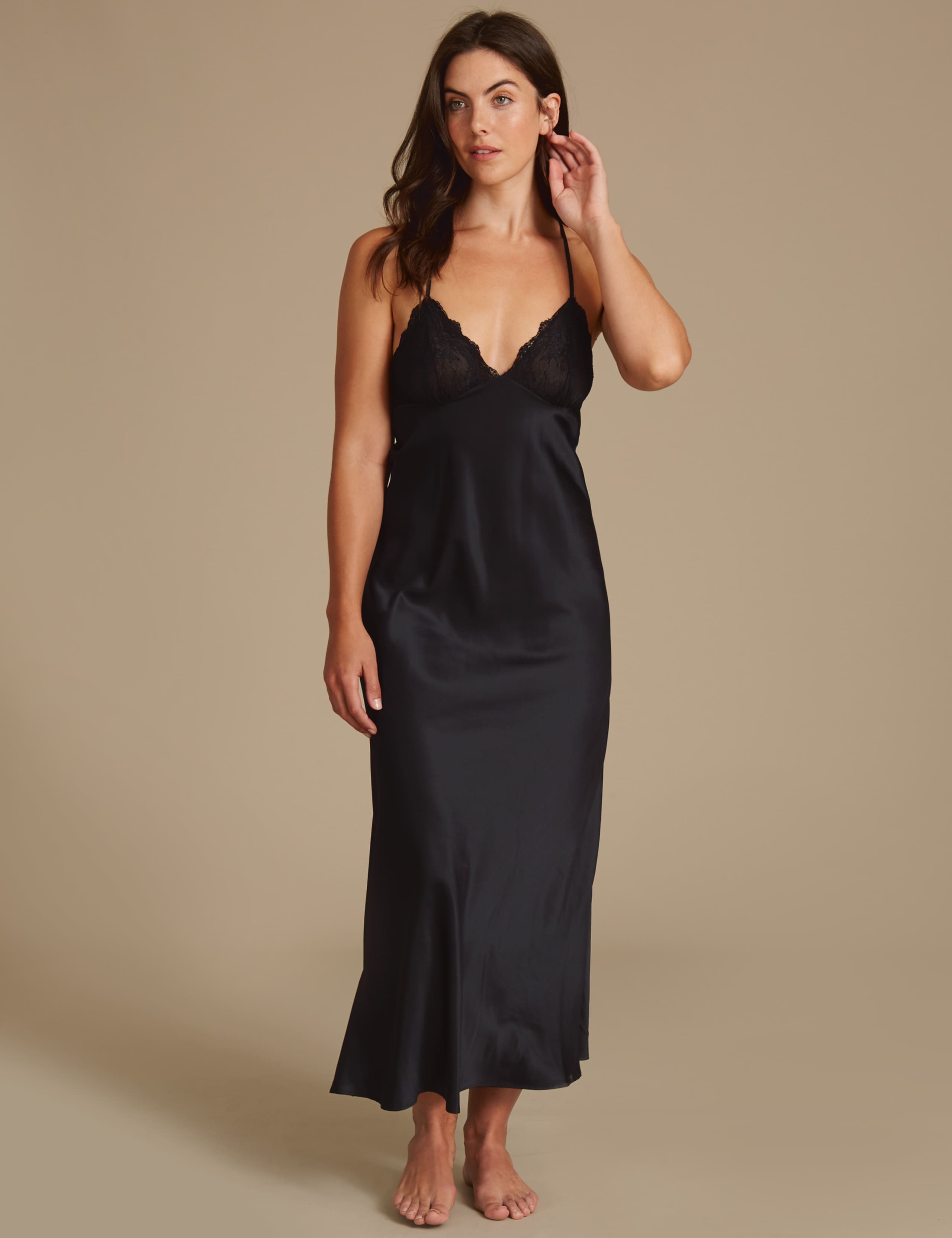 Satin Strappy Nightdress 1 of 6