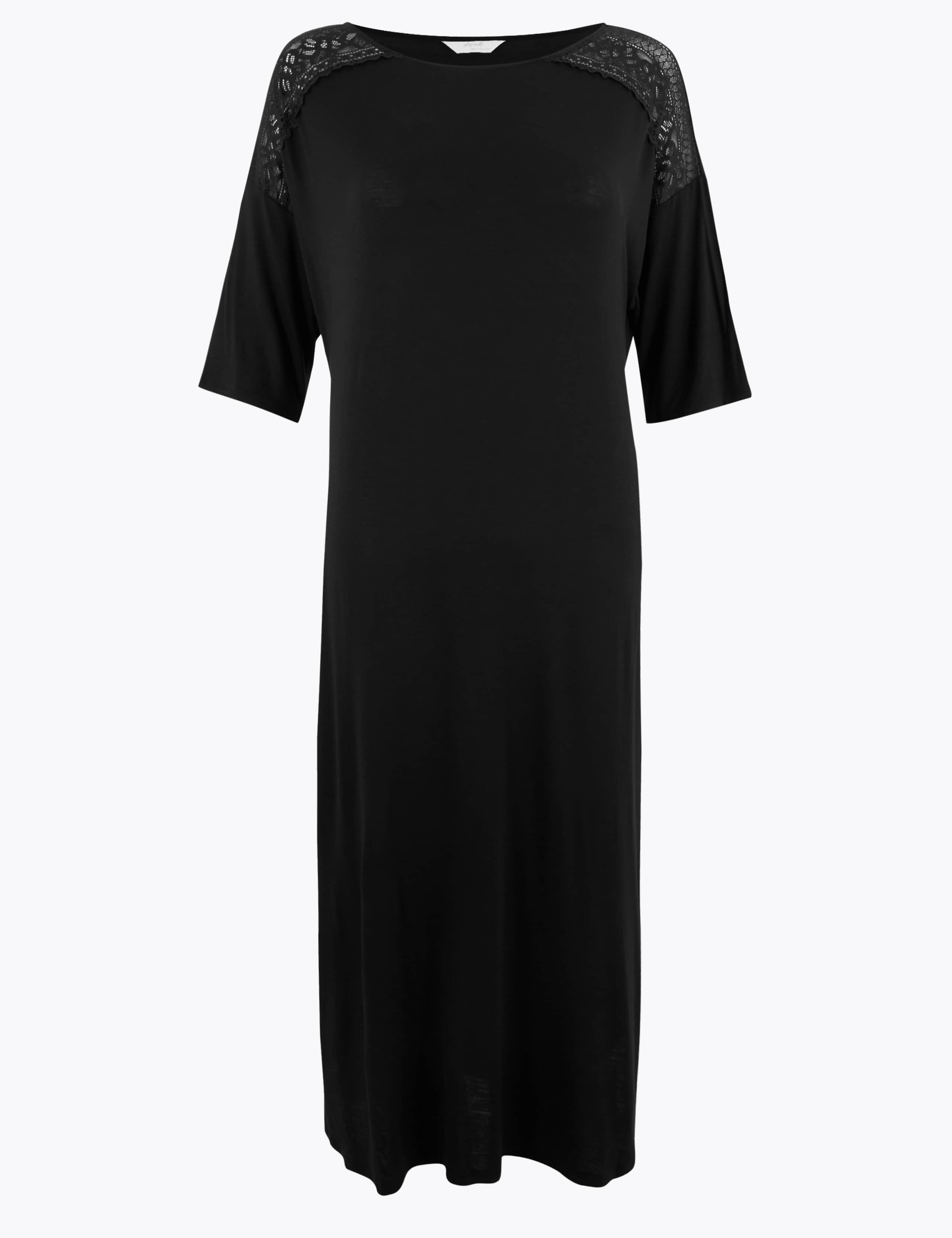 Sumptuously Soft™ Lace Trim Nightdress 2 of 4