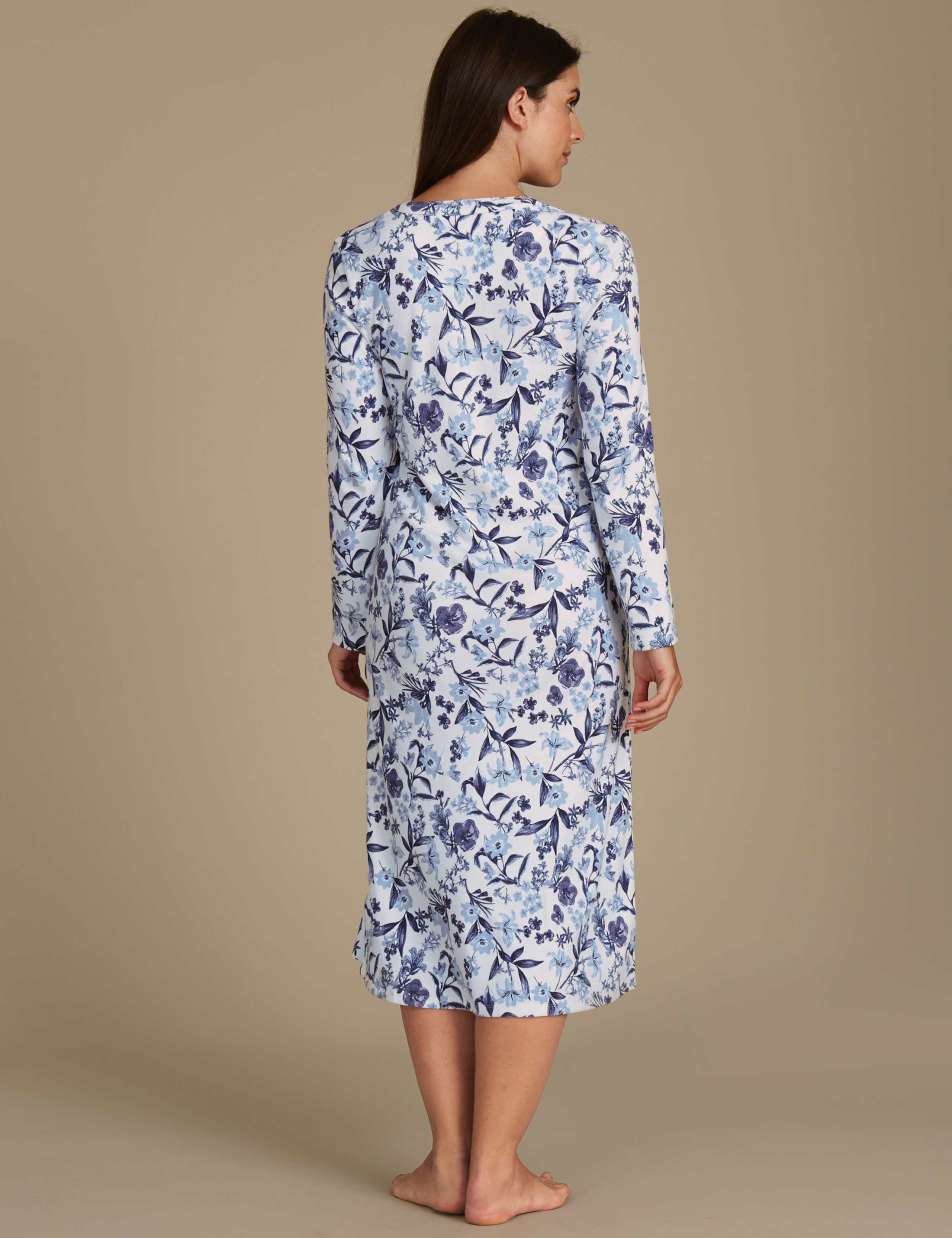 Pure Cotton Printed Nightdress 3 of 5