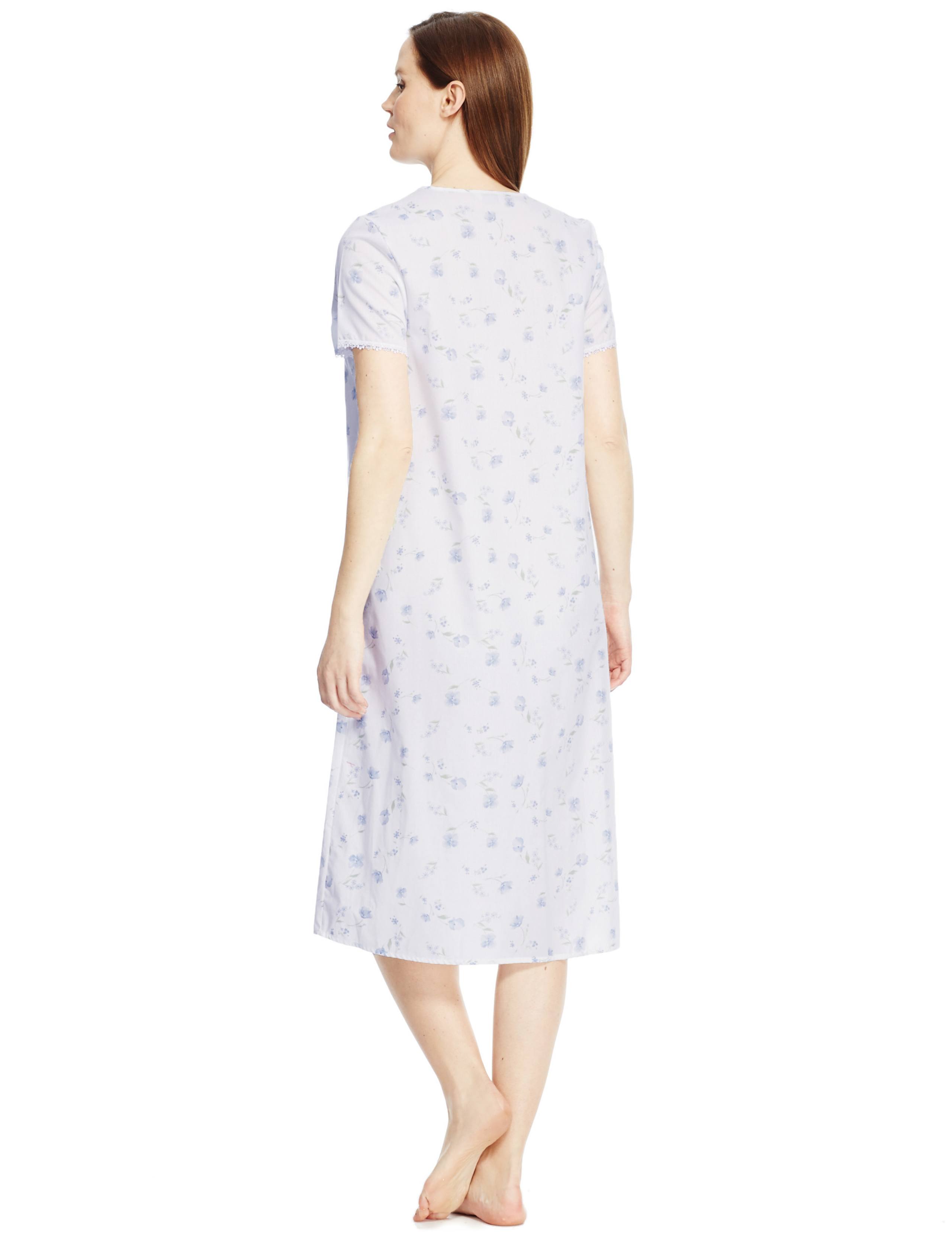 Secret Support™ Short Sleeve Floral Nightdress 4 of 4