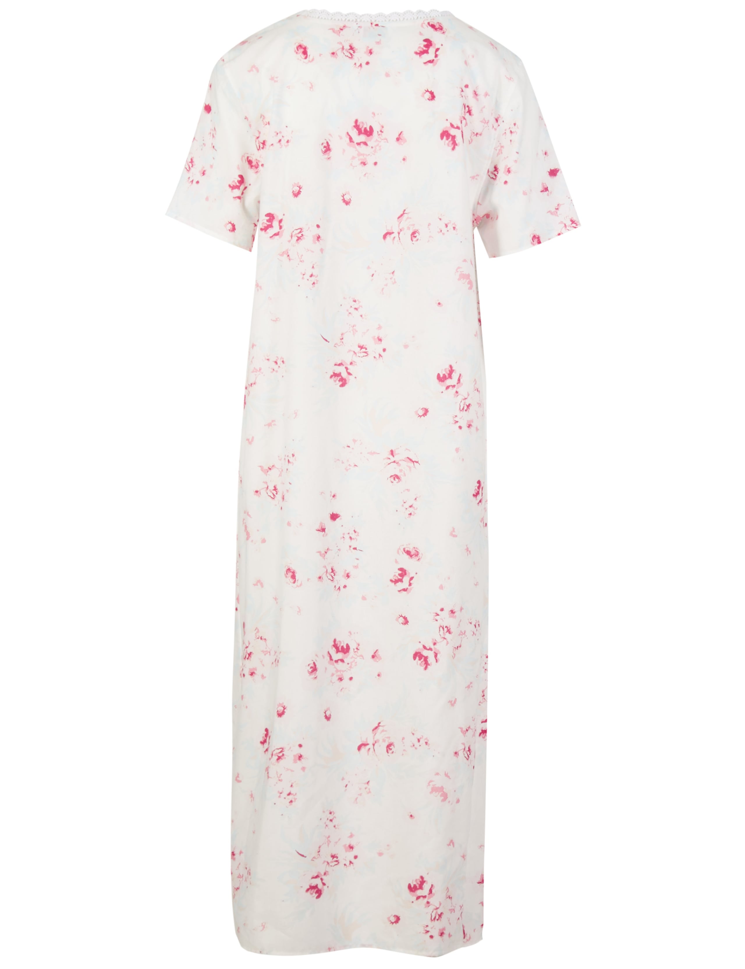 Cotton Blend Printed Pintuck Nightdress 4 of 4