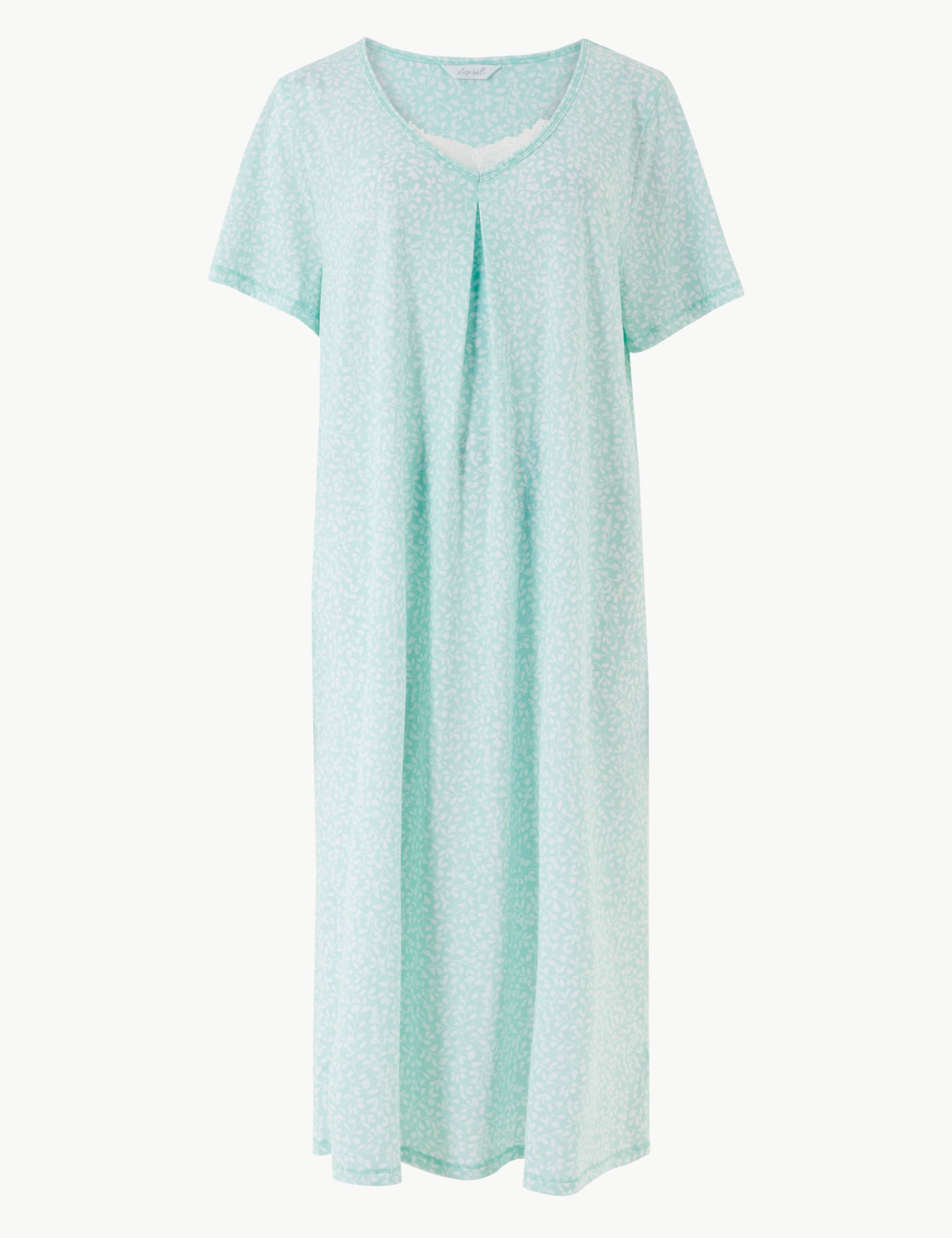 Jersey Leaf Short Nightdress 2 of 4