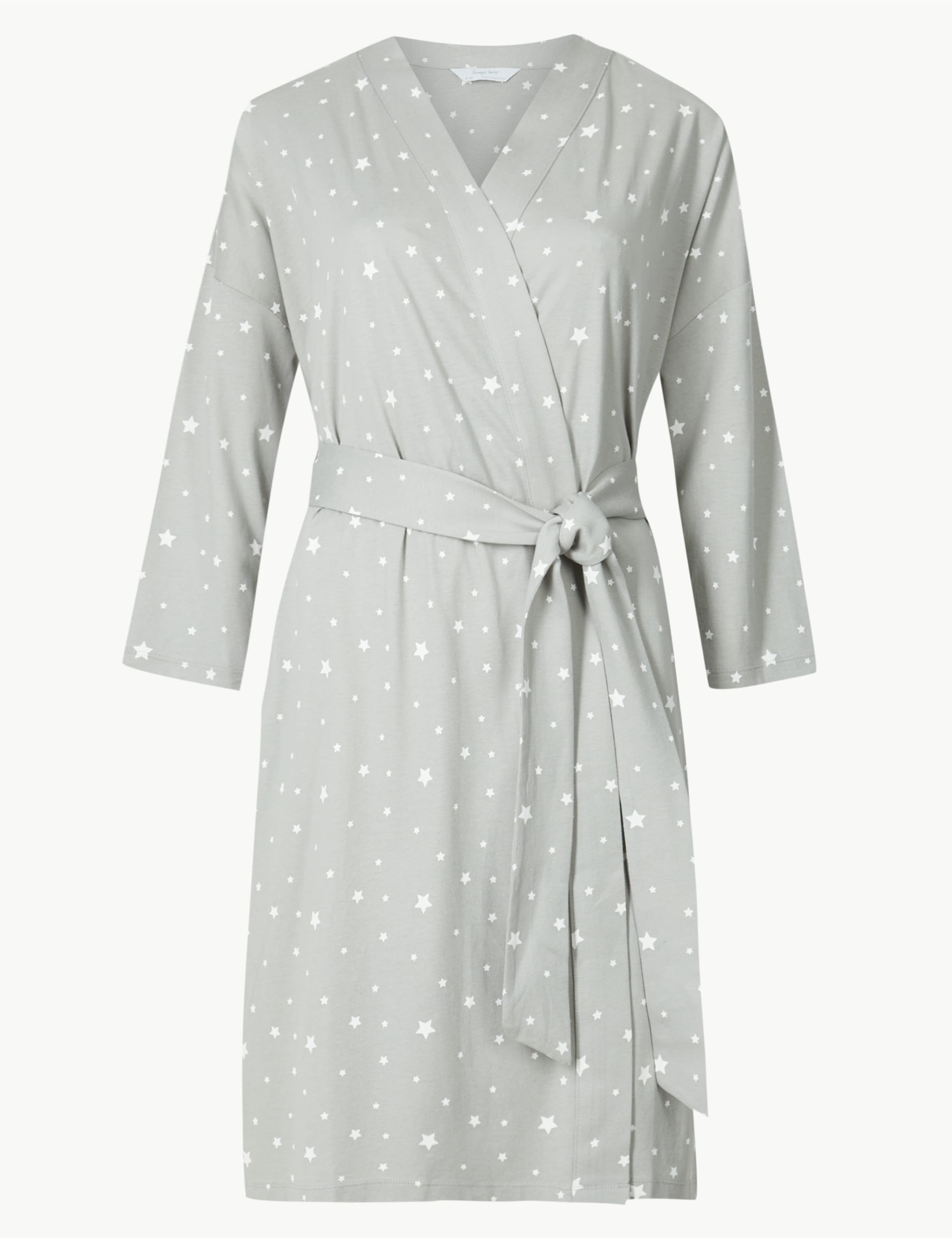 Cool Comfort™ Cotton Modal Star Dressing Gown 2 of 4