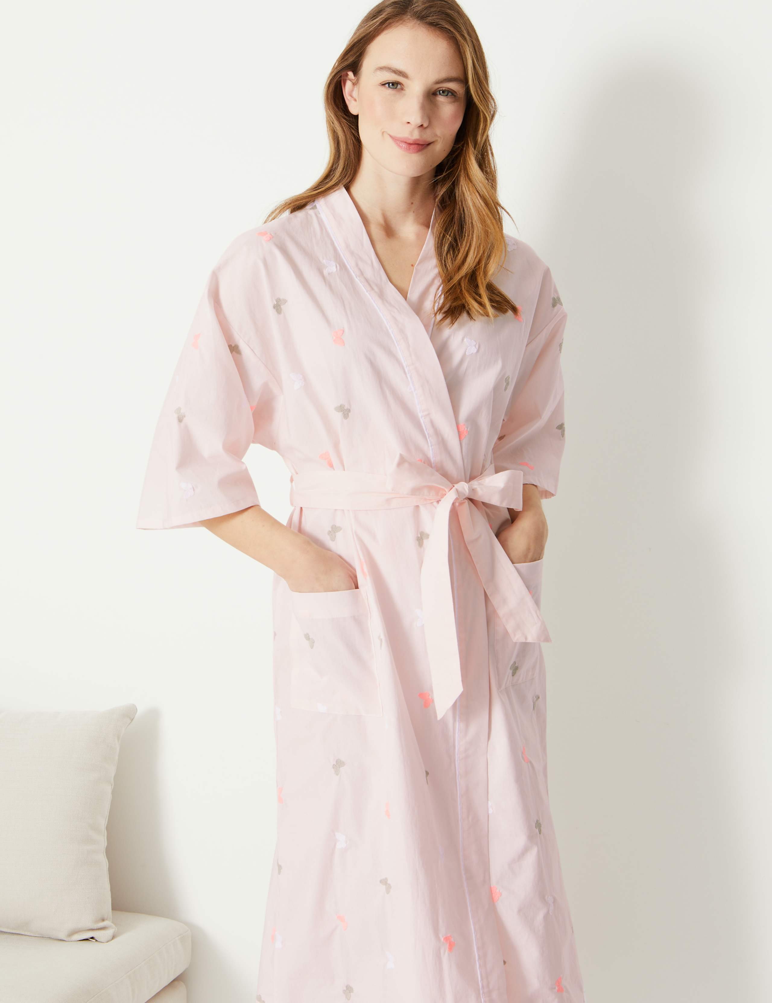Pure Cotton Butterfly Dressing Gown 3 of 4