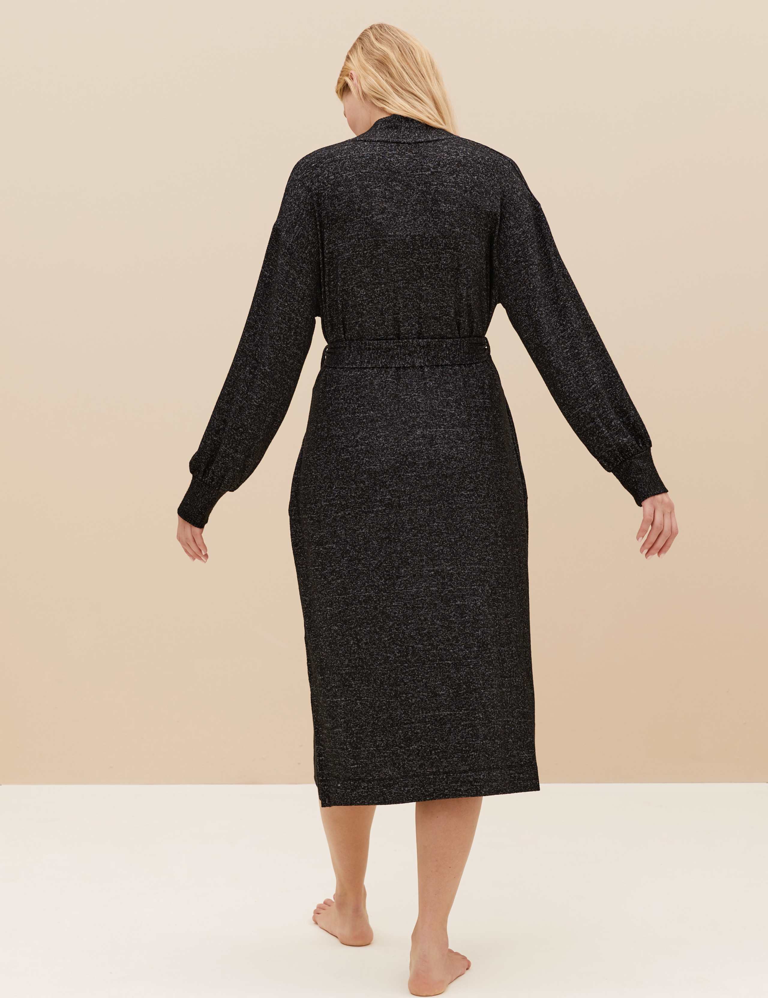 Body Soft™ Cosy Knit Long Dressing Gown 4 of 4