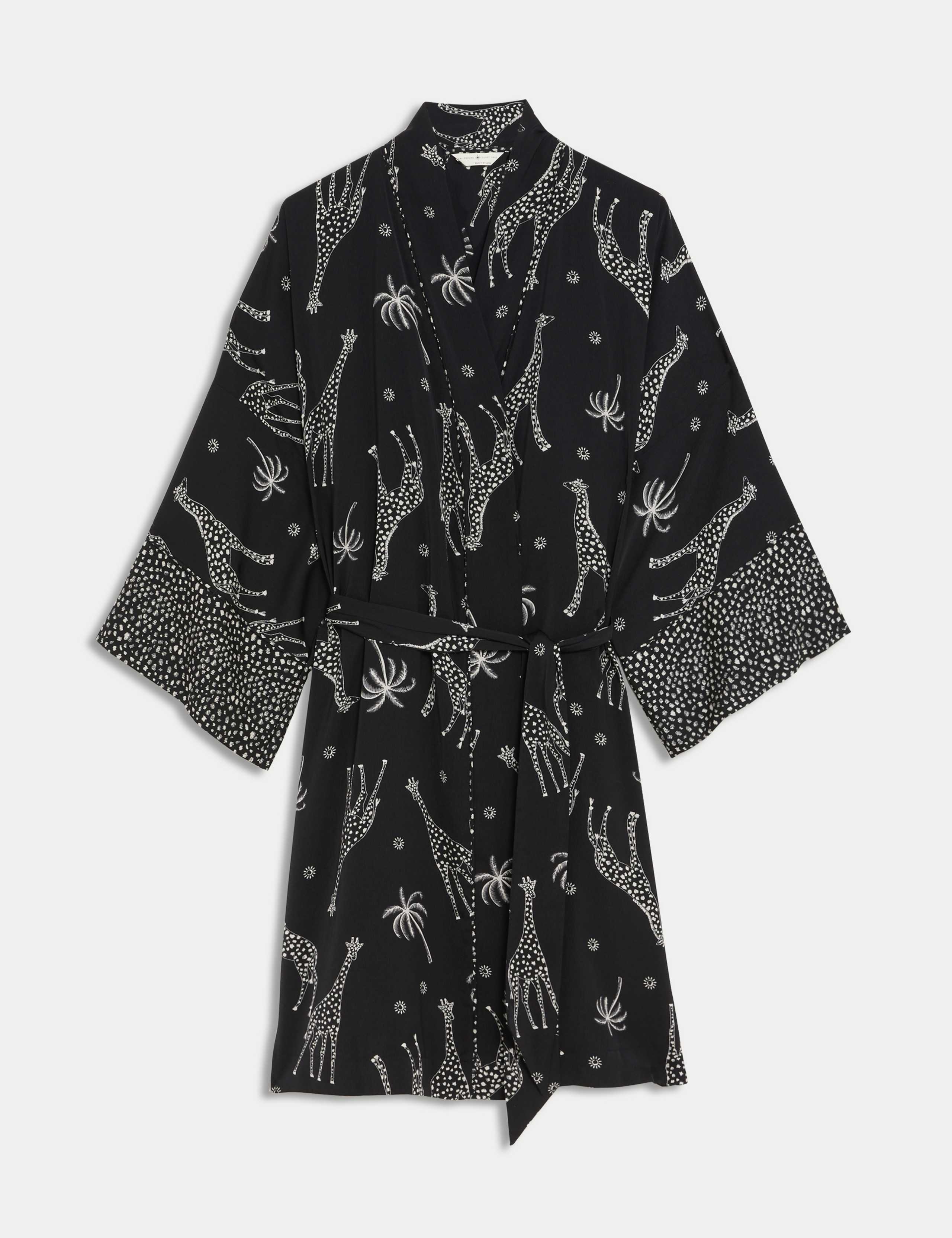 Dream Satin™ Printed Kimono Wrap 2 of 5