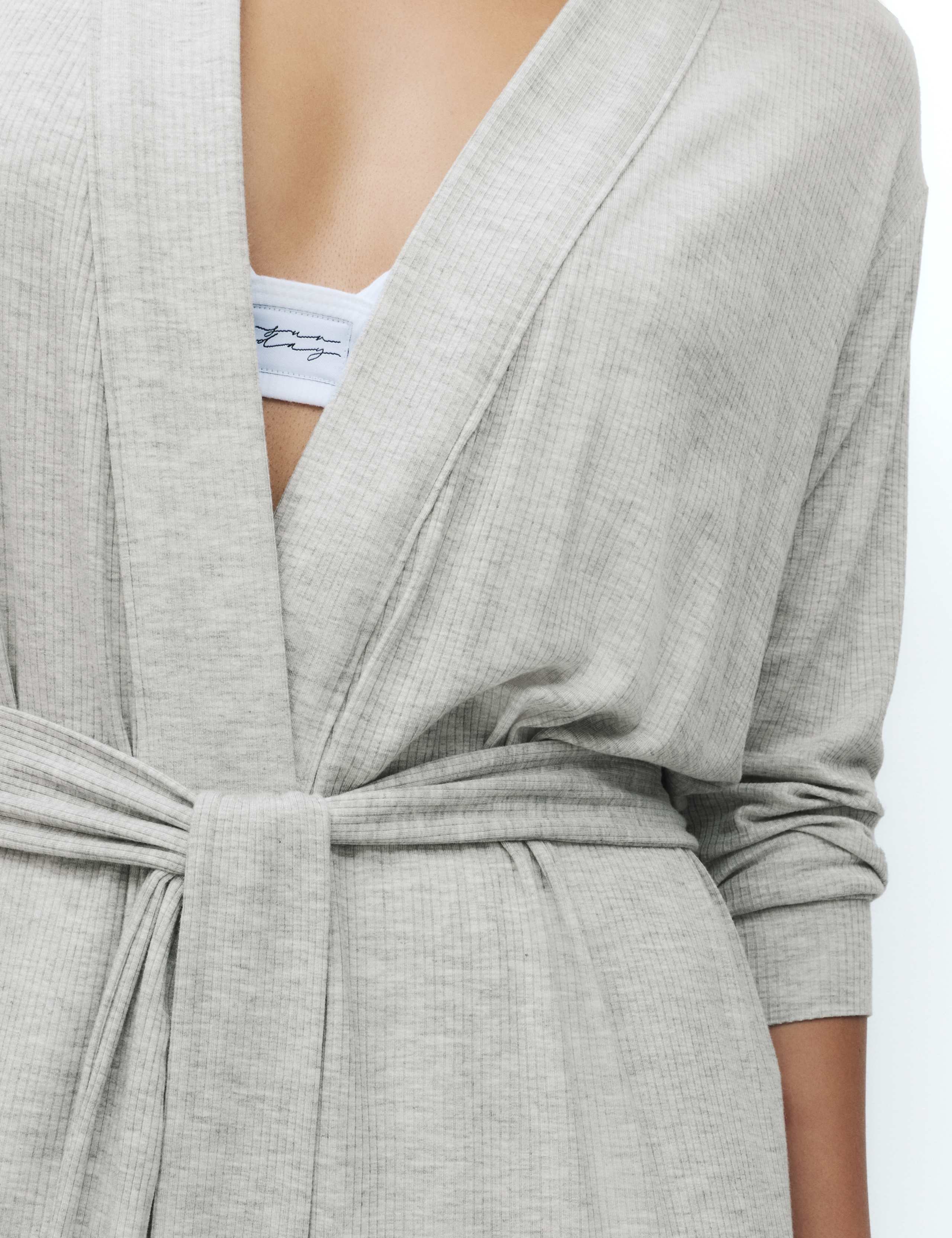 Modal Rich Ribbed Long Wrap 3 of 6