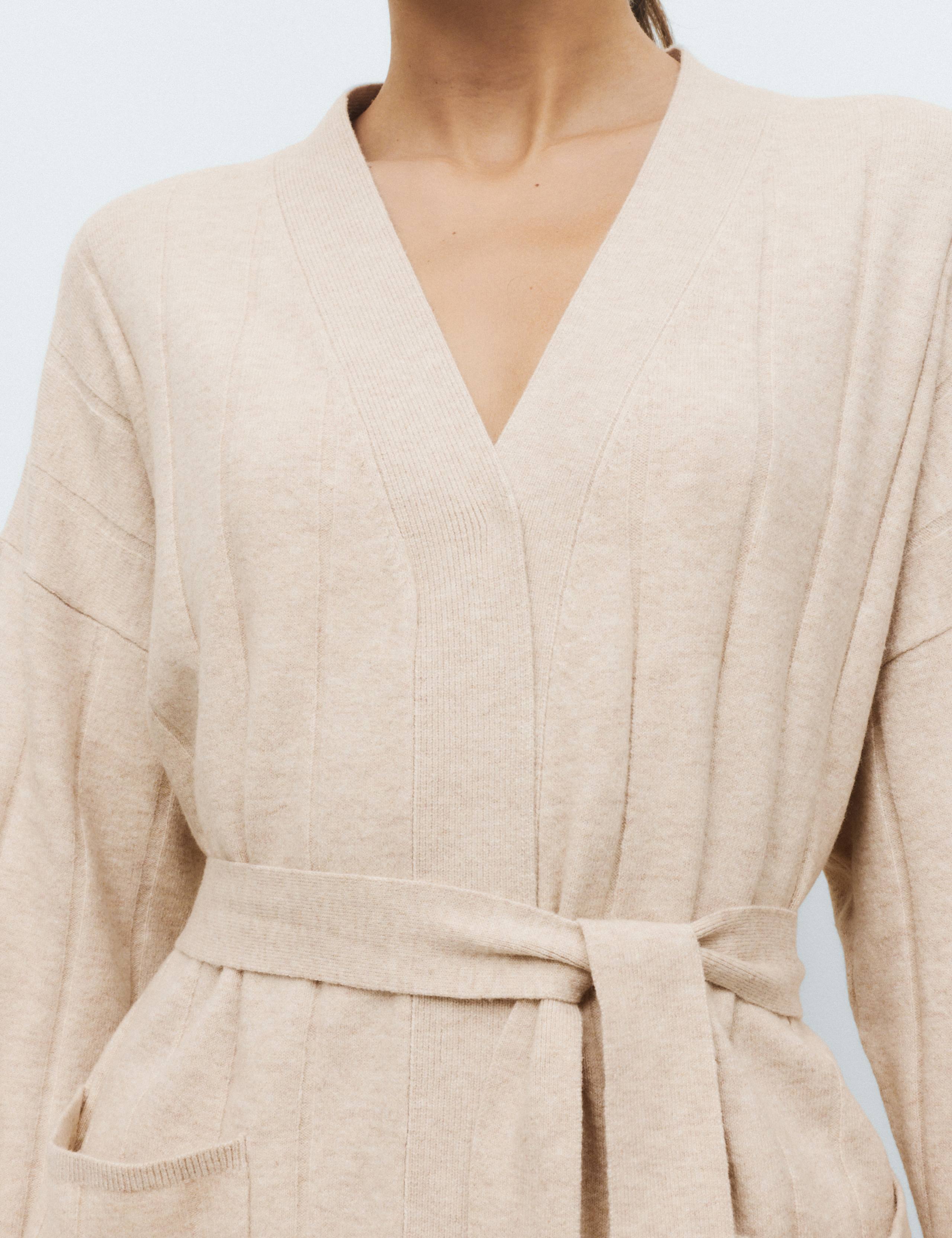 Knitted Robe with Cotton 3 of 6