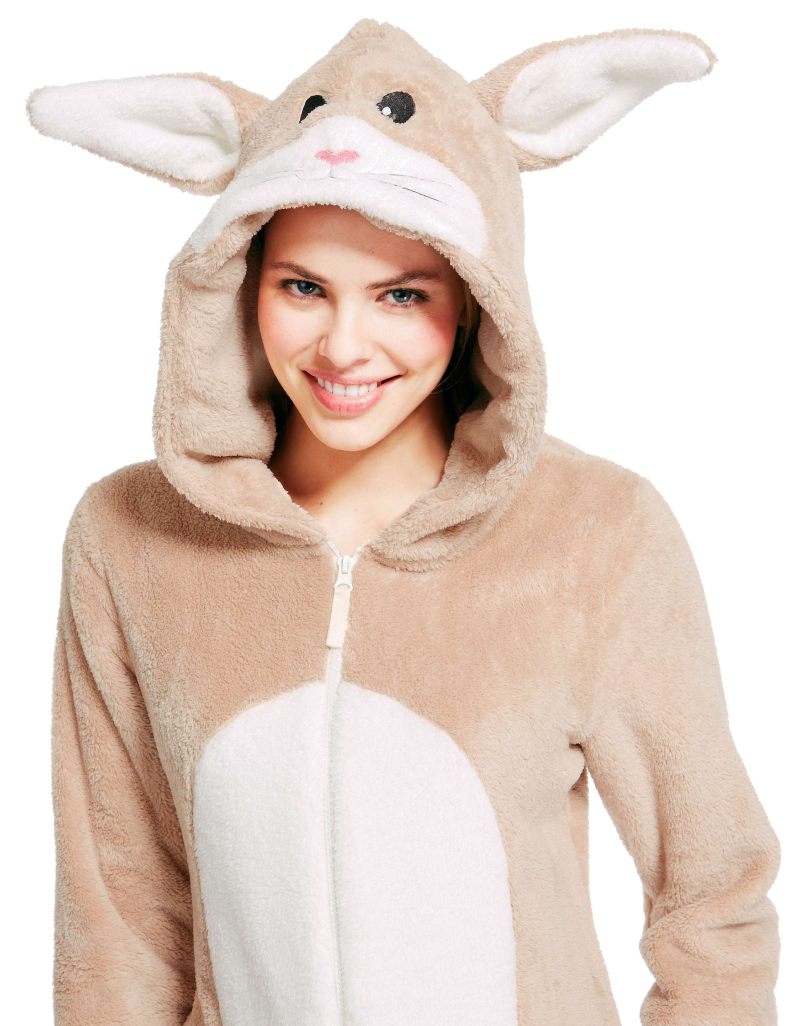 Hooded Bunny Cosy Fleece Onesie 5 of 5