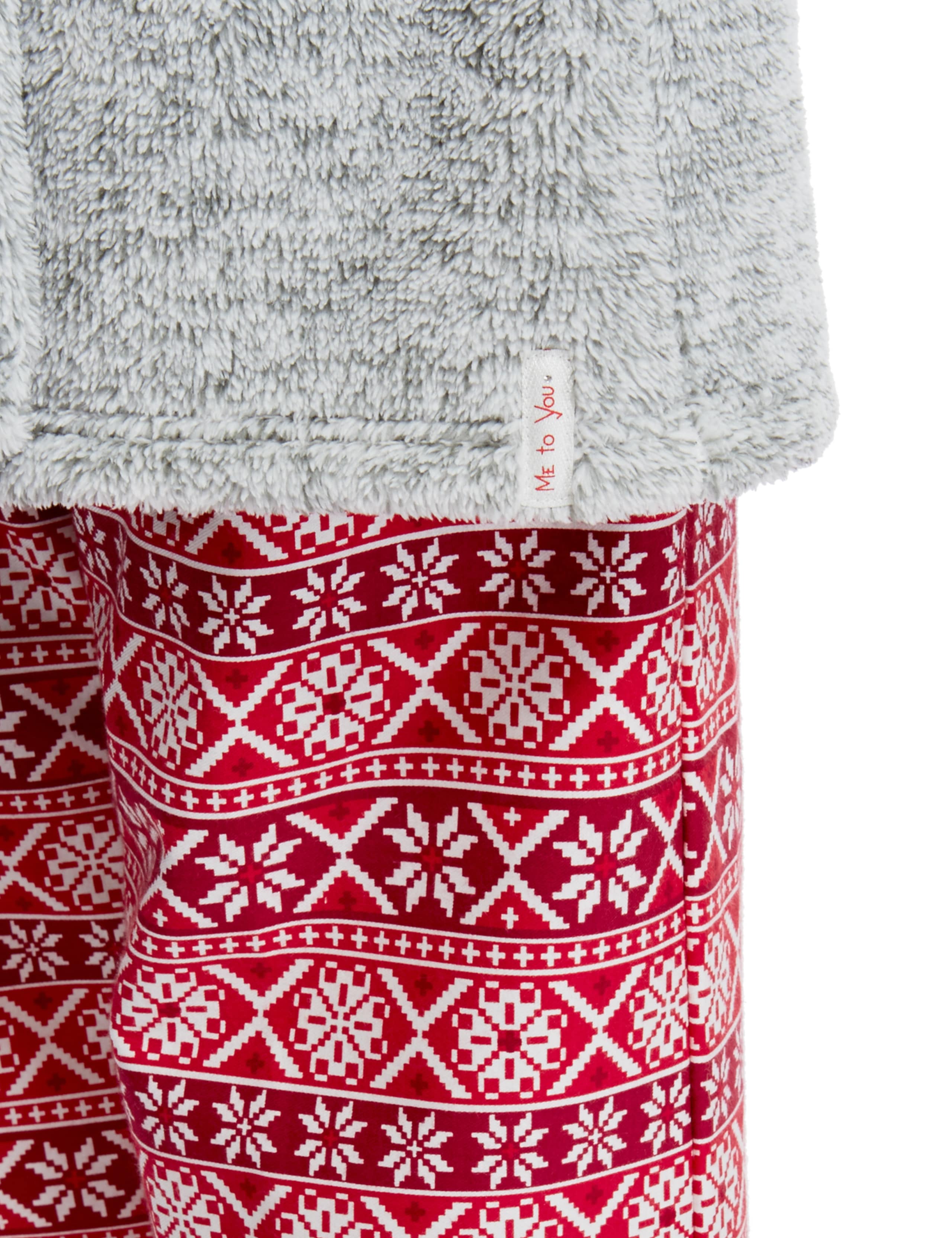 Hooded Tatty Teddy Embossed Fleece Dressing Gown 4 of 4