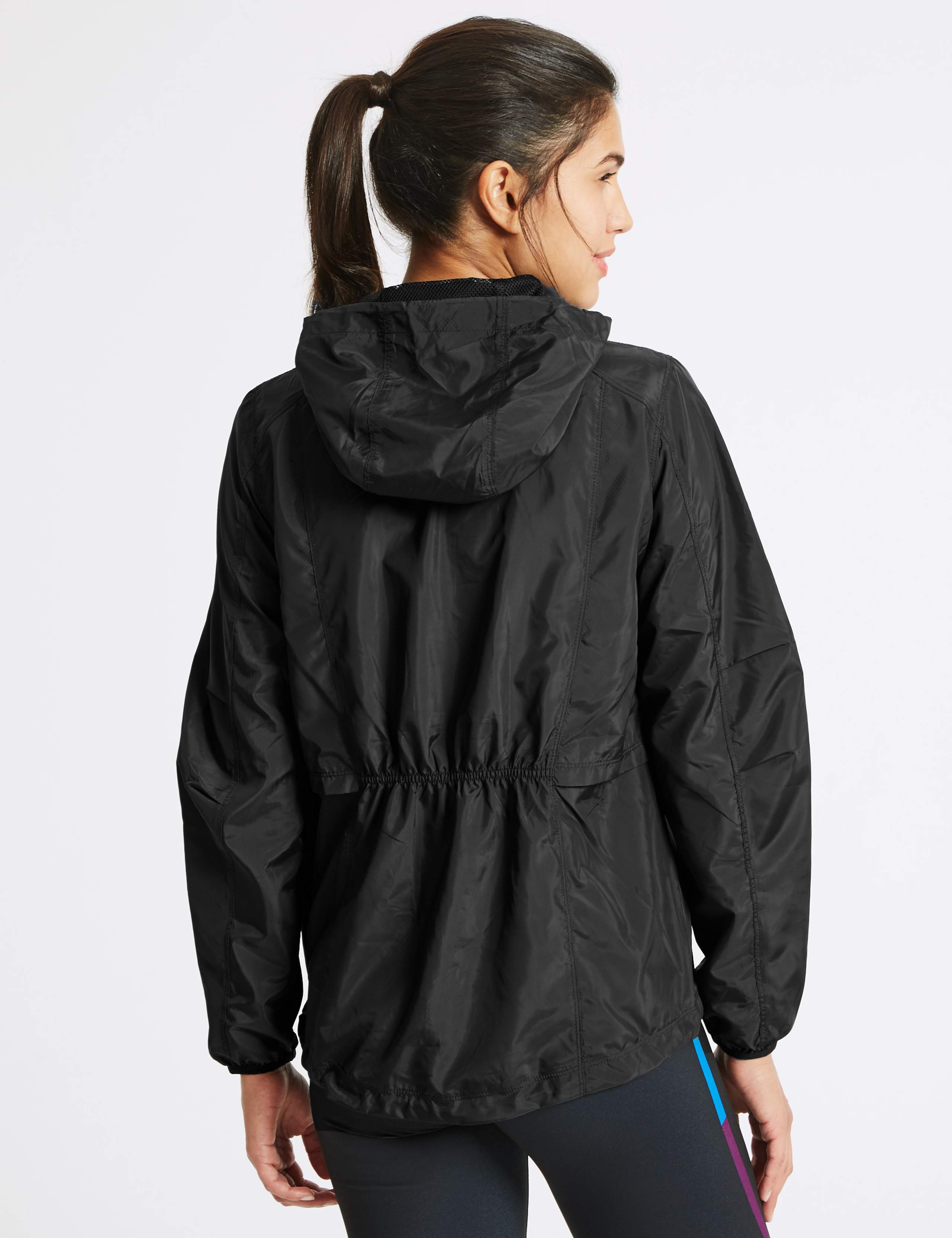 Hooded Long Sleeve Windbreaker Jacket 3 of 5