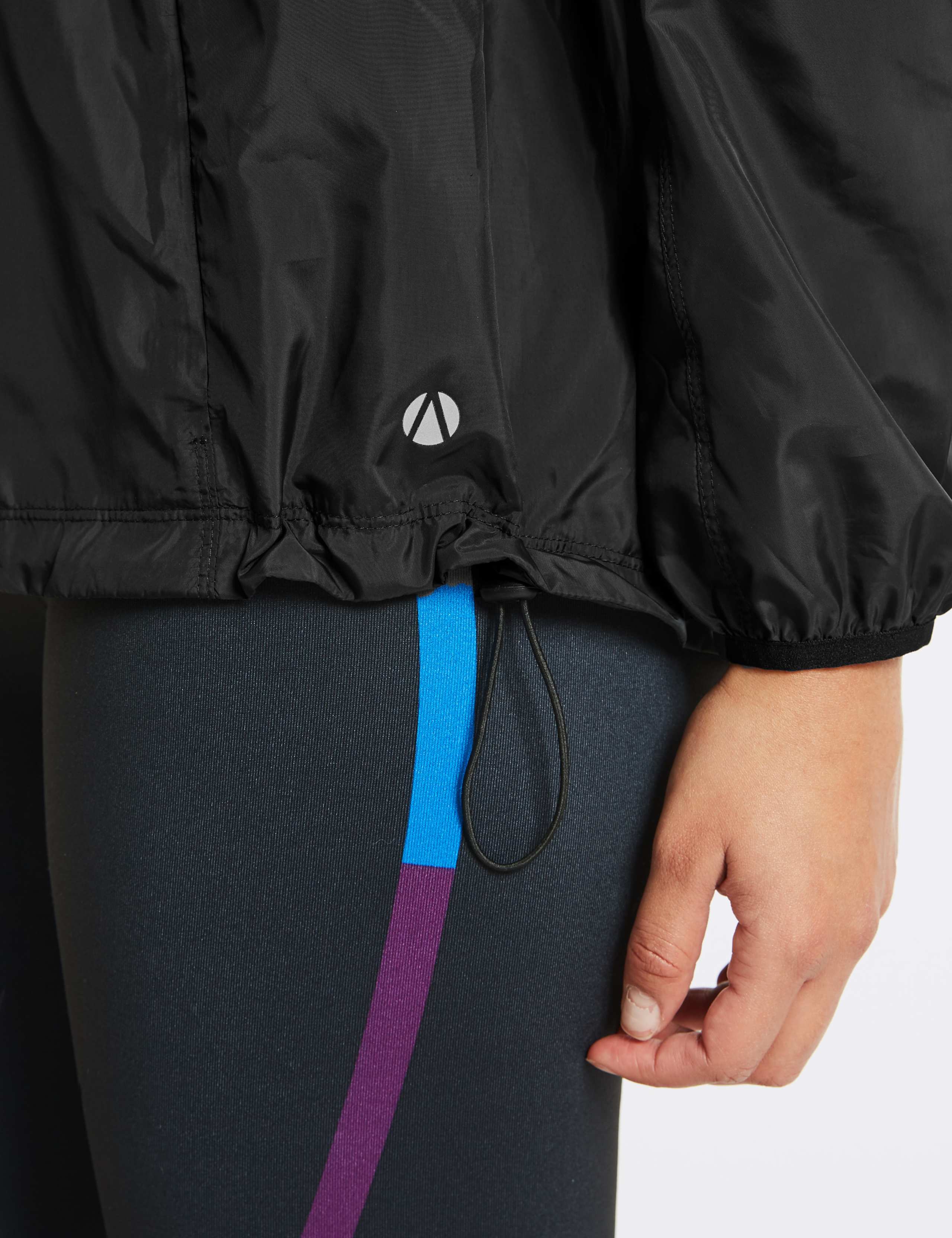 Hooded Long Sleeve Windbreaker Jacket 5 of 5