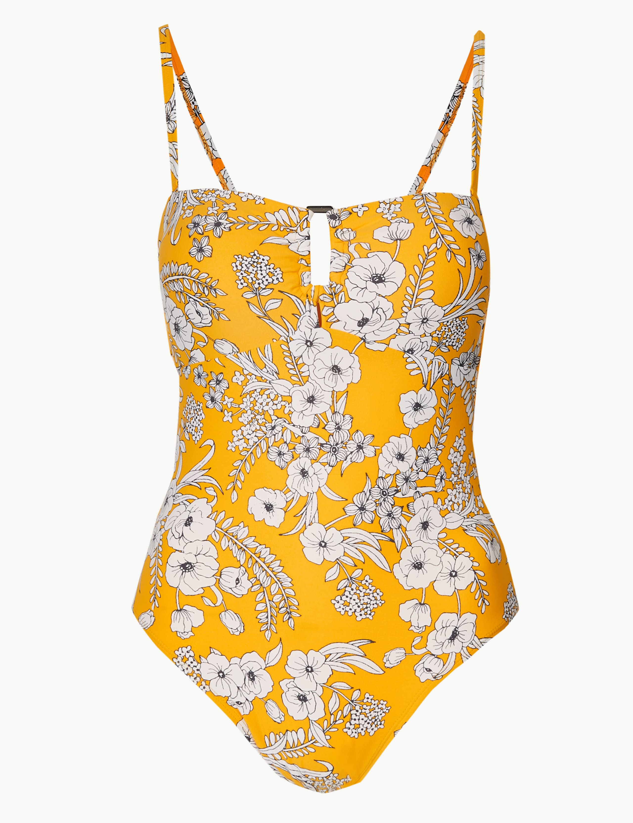 Secret Slimming™ Floral Print Bandeau Swimsuit 2 of 6