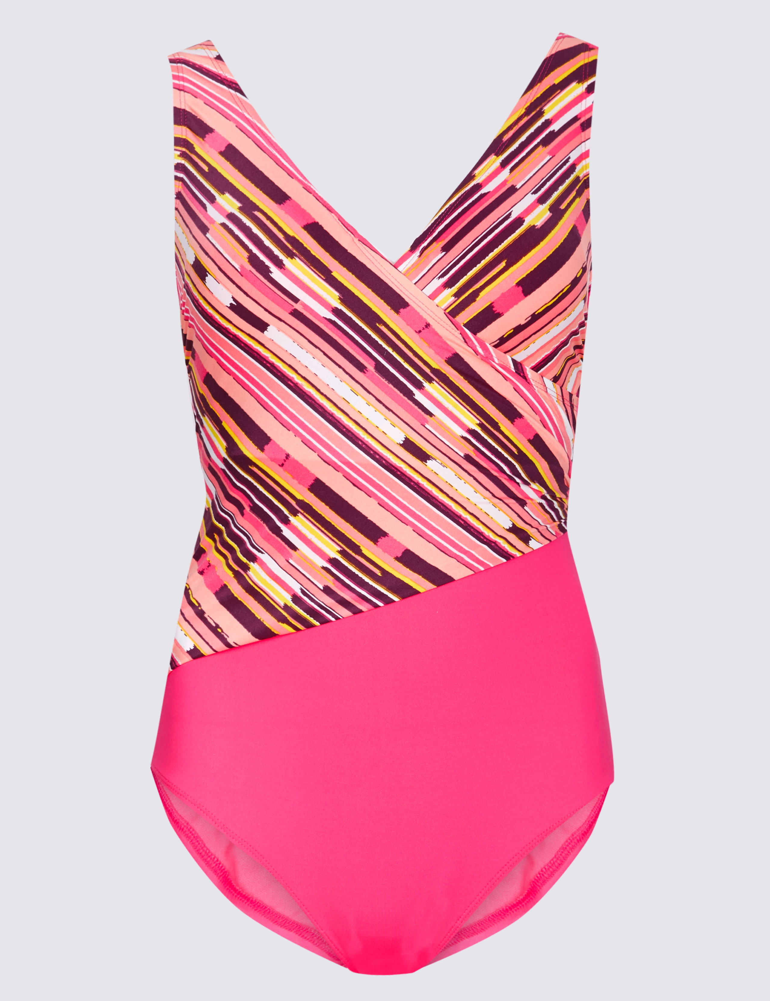 Secret Slimming™ Striped Wrap Swimsuit 2 of 3