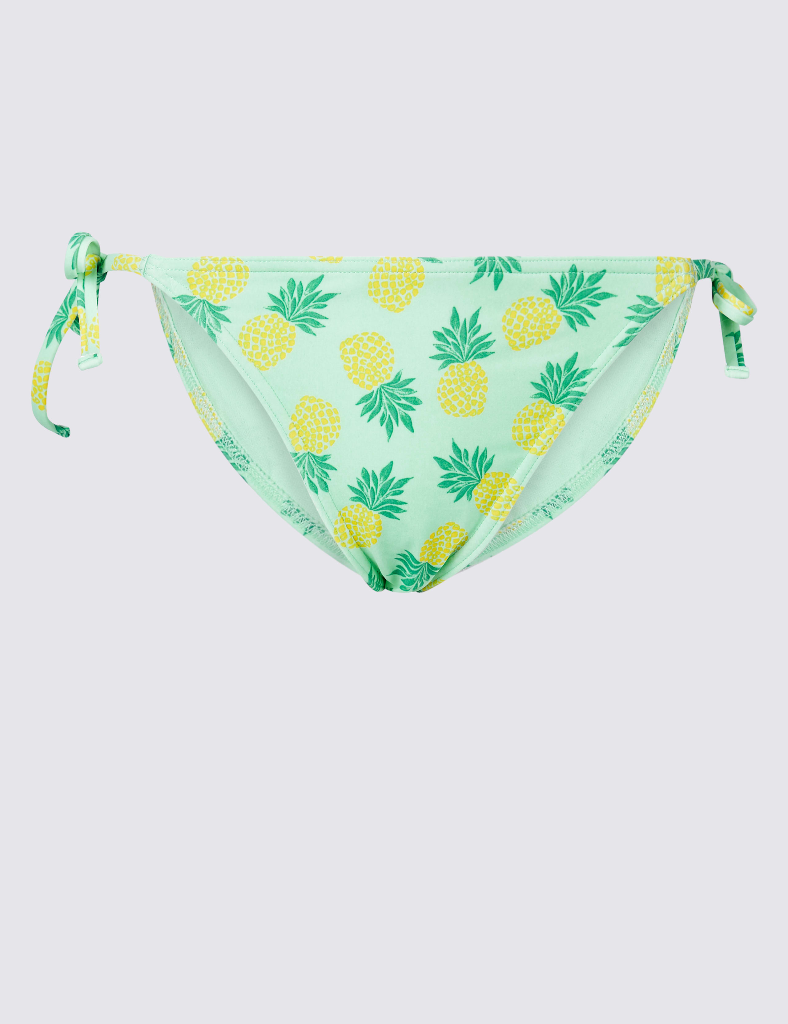 Pineapple Print Hipster Bikini Bottoms 2 of 5