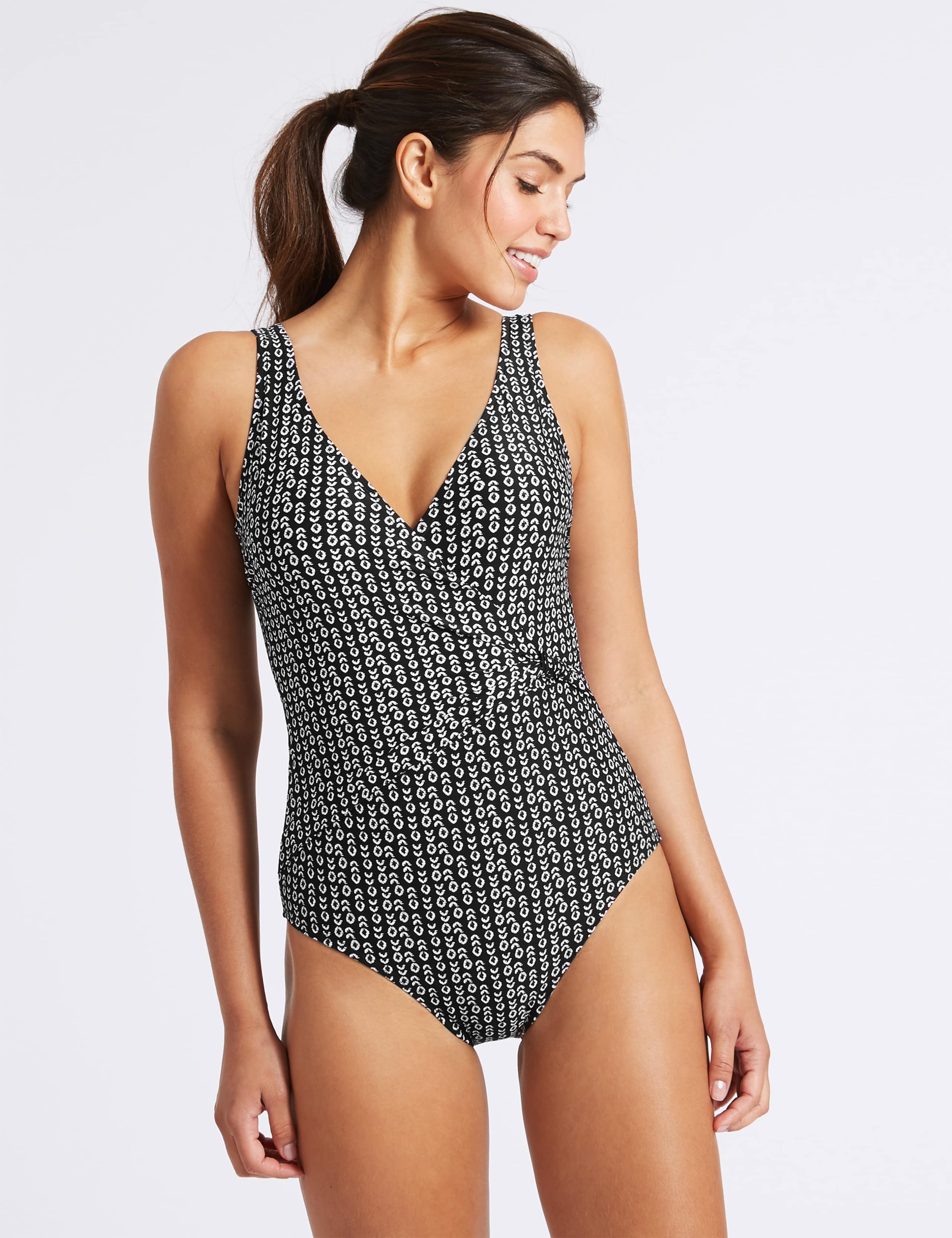 Secret Slimming™ Geometric Print Swimsuit 1 of 4
