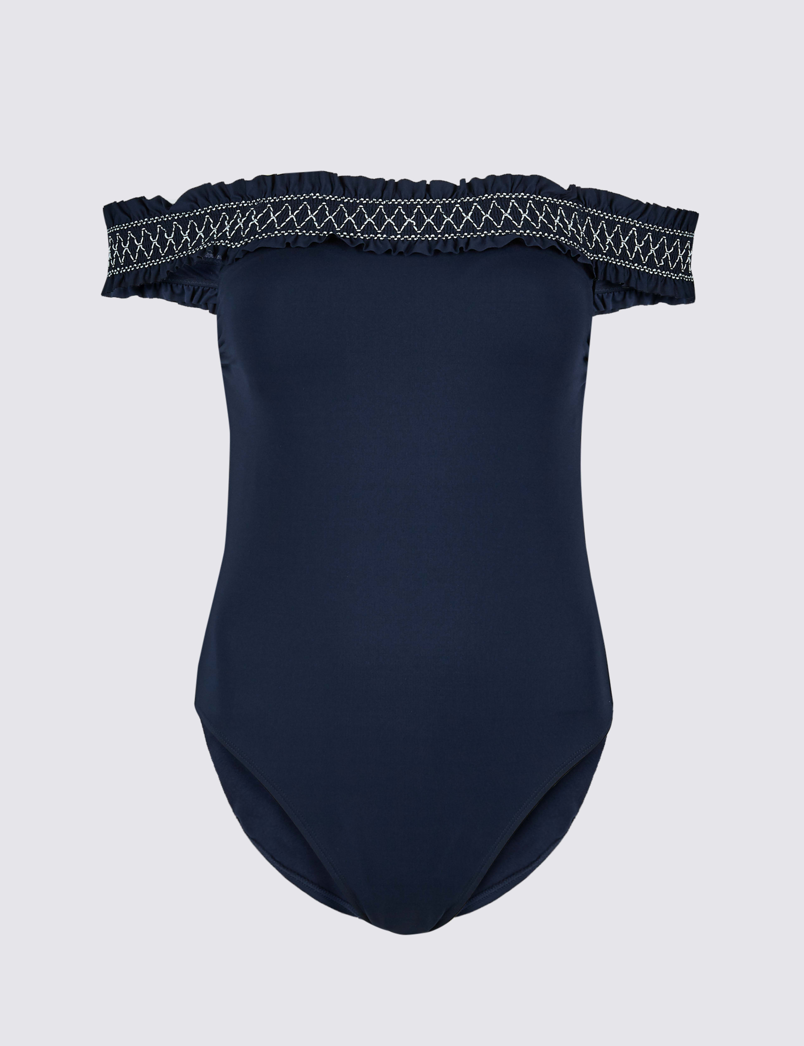 Secret Slimming™ Stitched Bardot Swimsuit 2 of 3