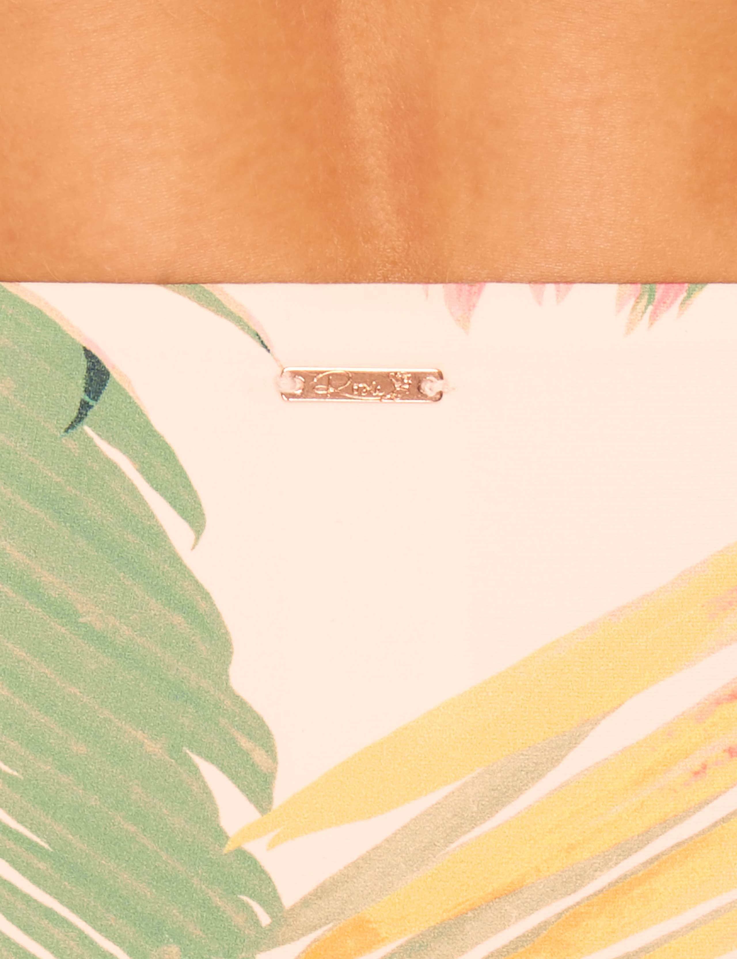 Palm Print High Waisted Bikini Bottoms 4 of 4