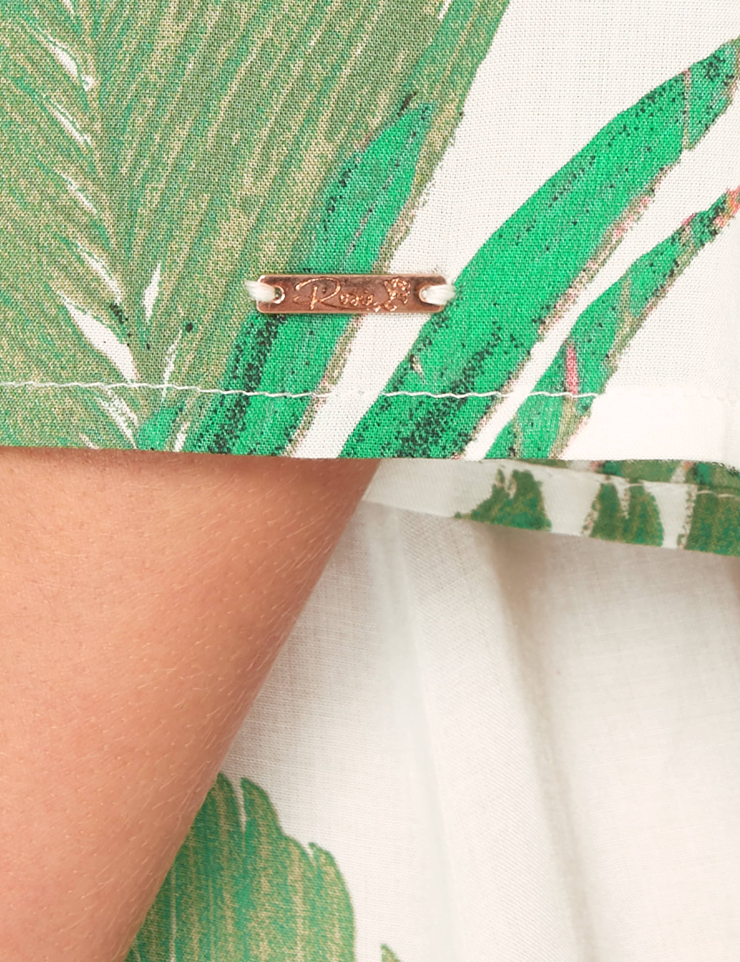 Pure Modal Palm Print Beach Dress 4 of 5