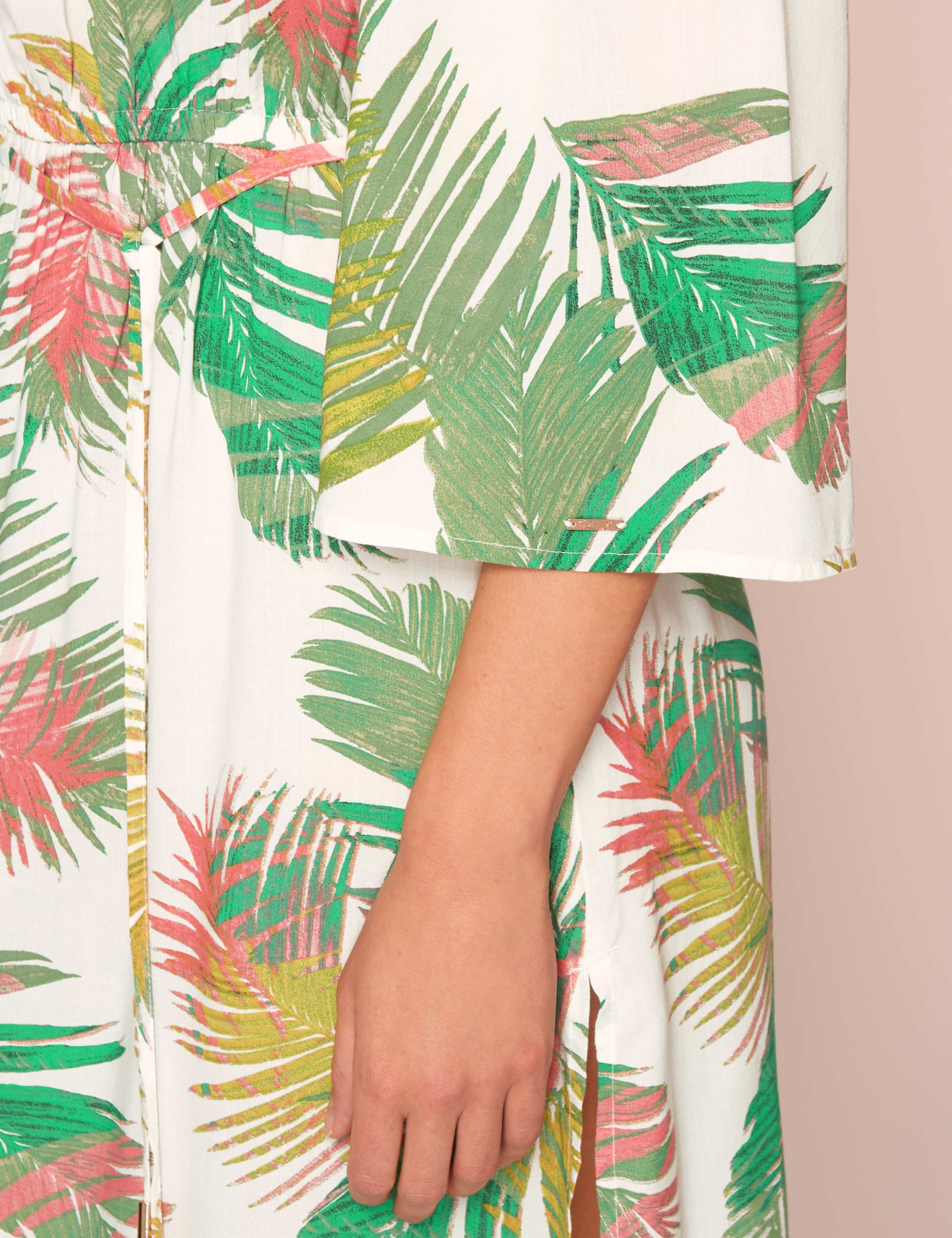 Pure Modal Palm Print Beach Dress 5 of 5