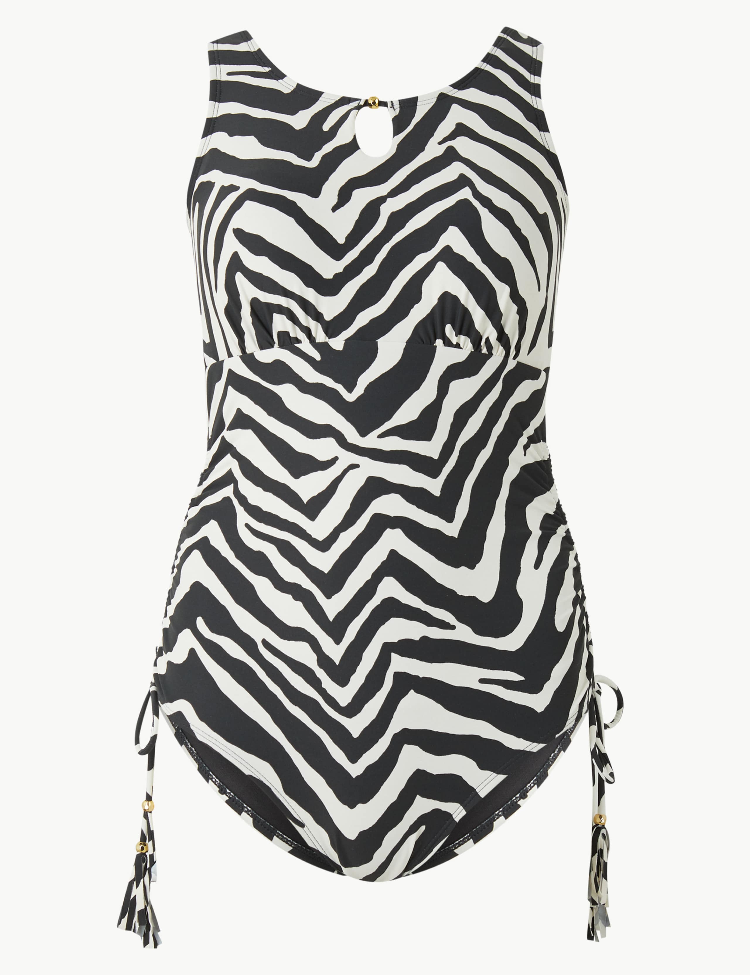 Post Surgery Zebra Print High Neck Swimsuit 1 of 1