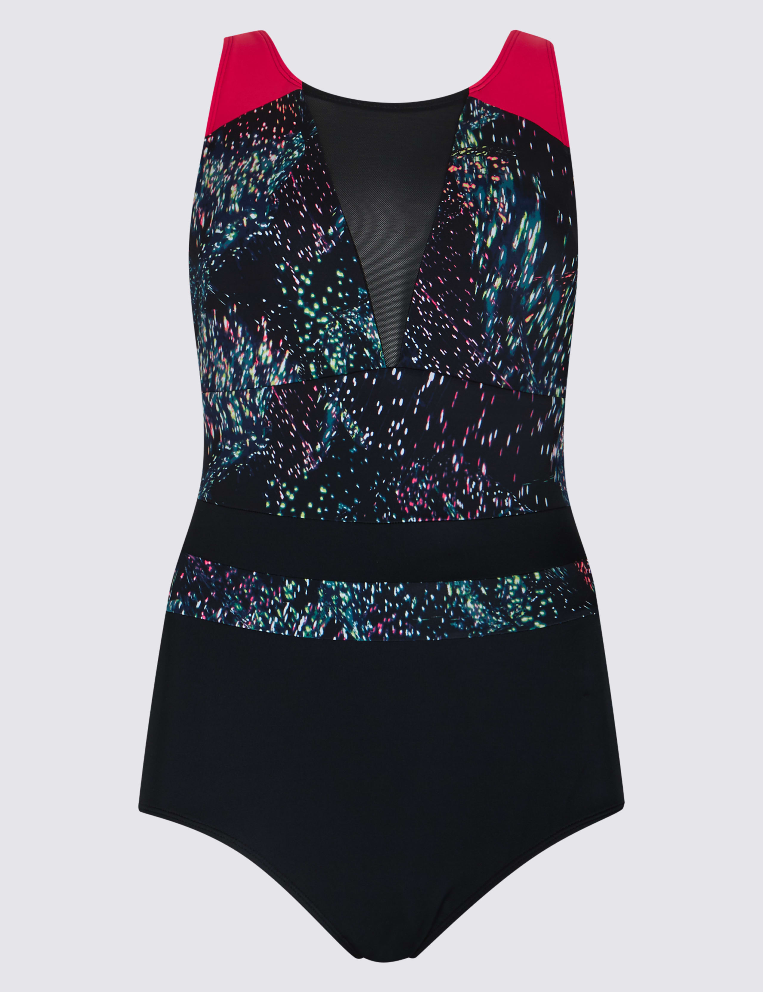 Secret Slimming™ Printed High Neck Swimsuit 2 of 3
