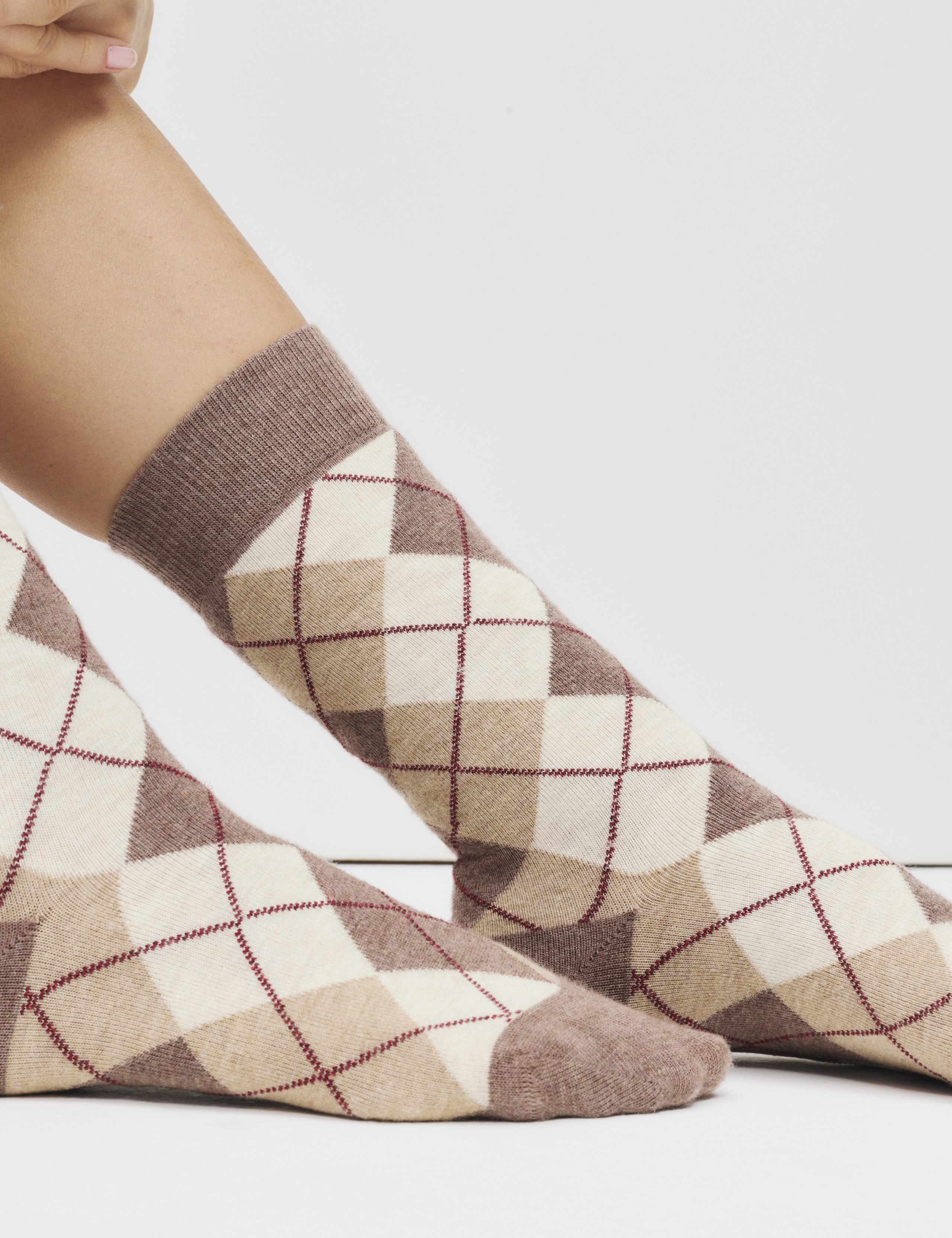 2pk Argyle Crew Socks 4 of 5