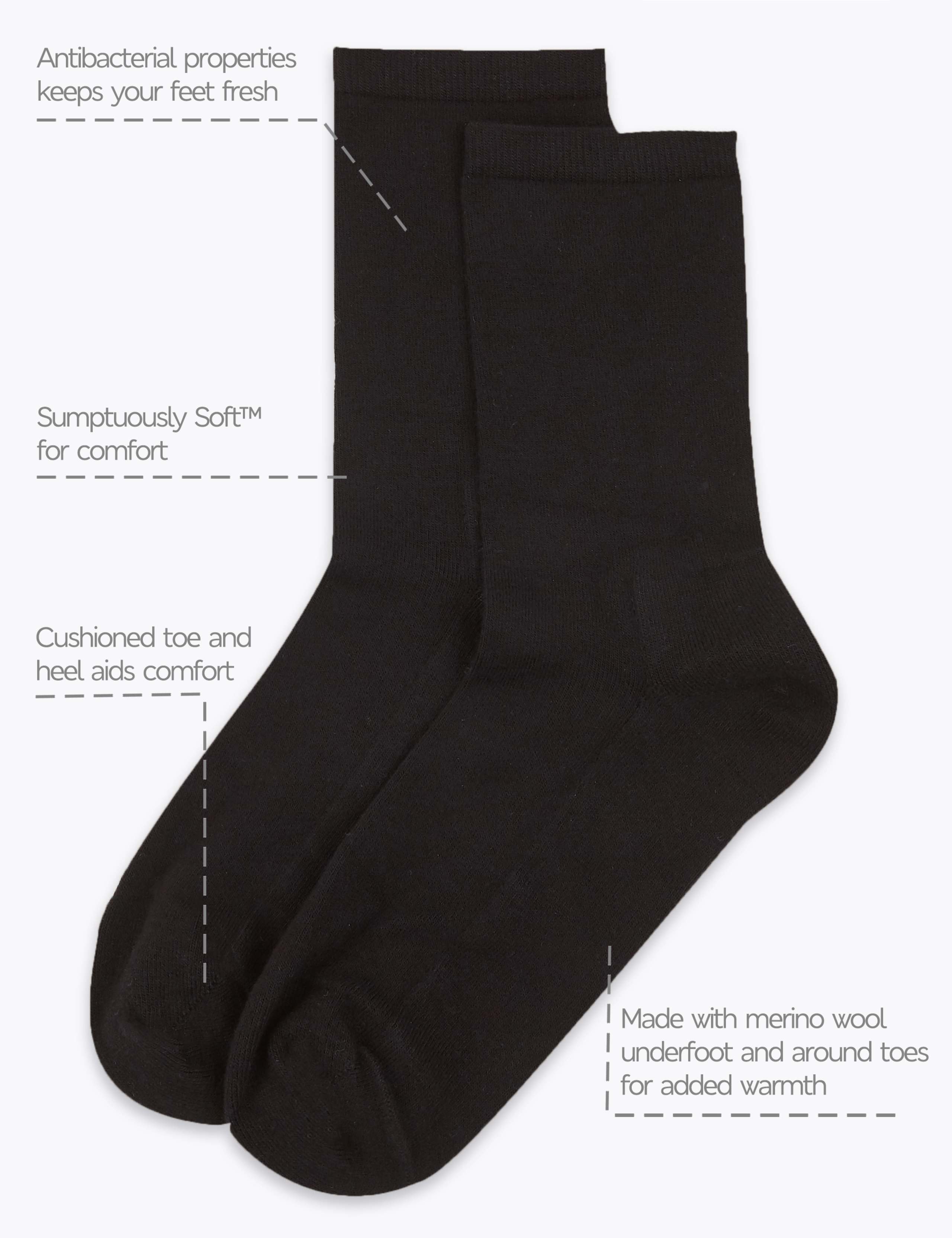 2pk Warm Toes Ankle High Socks 3 of 3