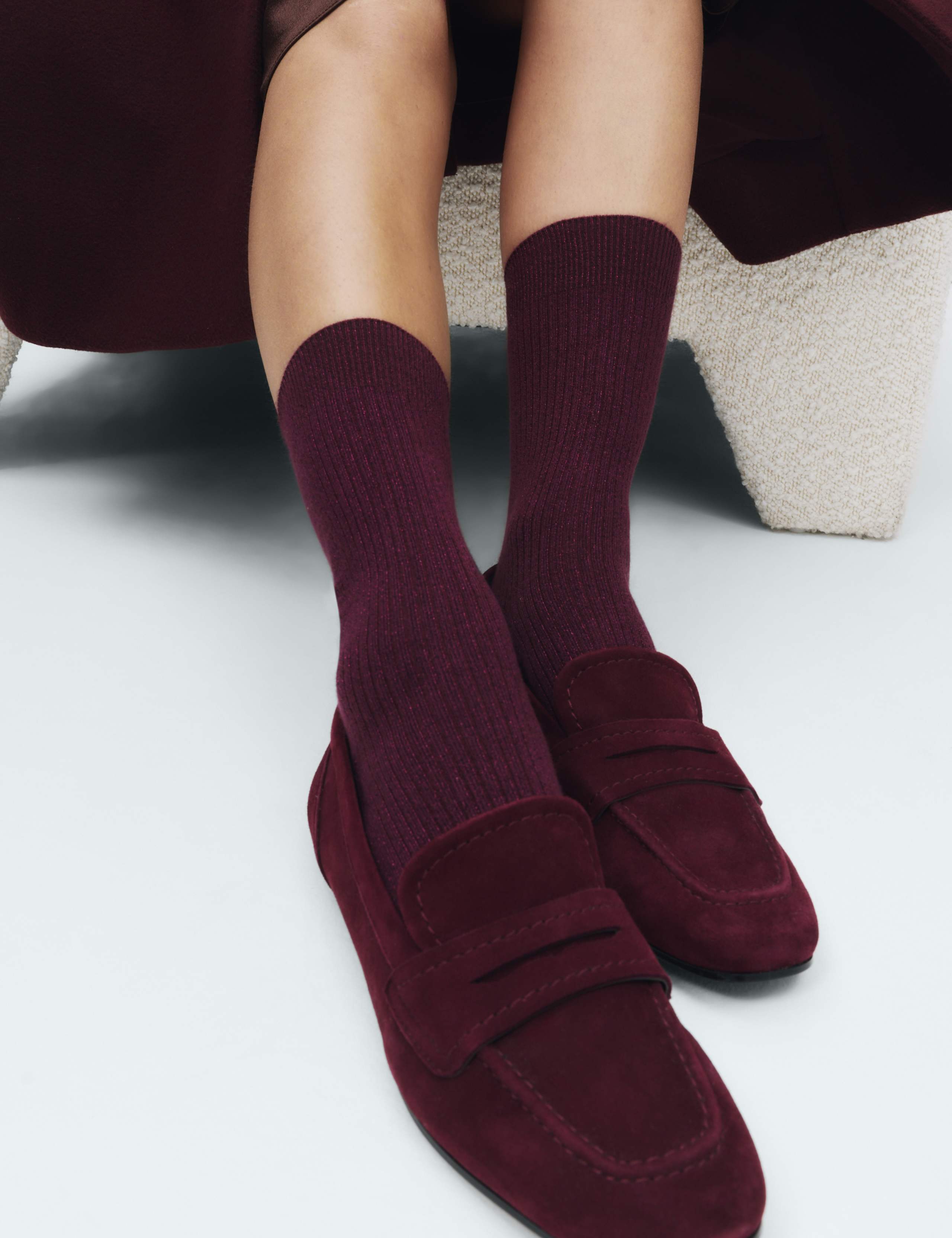 2pk Lurex Crew Socks 4 of 4